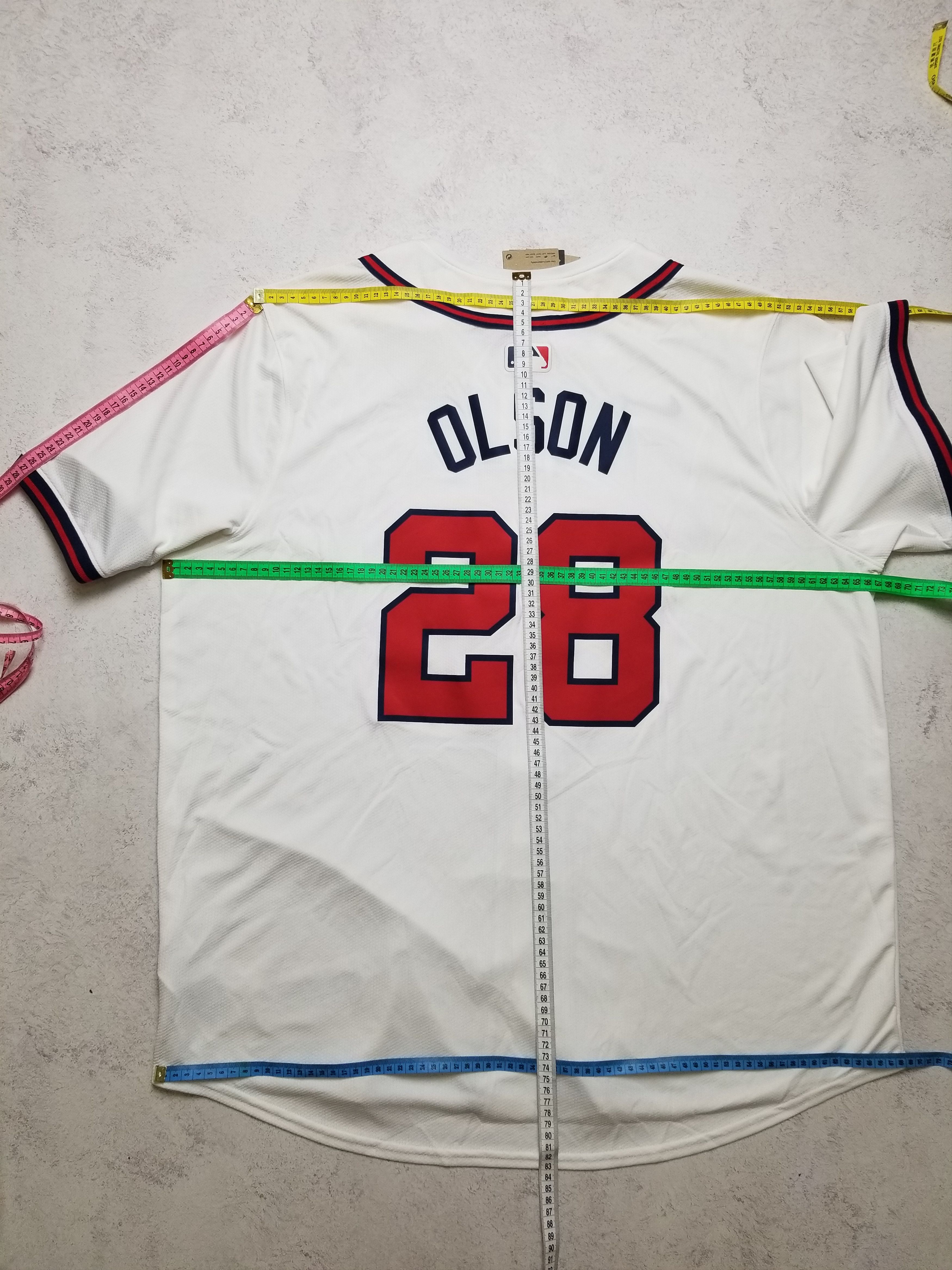 Nike New Nike Atlanta Braves Matt Olson #28 Jersey Size US XXL / EU 58 / 5 - 3 Thumbnail