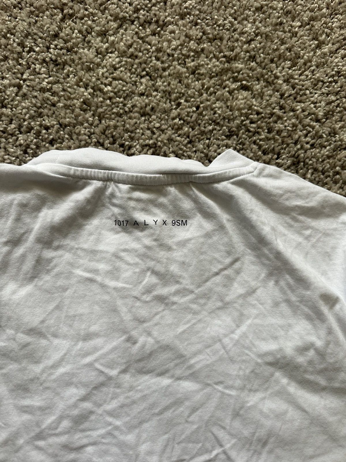 1017 ALYX 9SM White Cotton T-Shirt Size US S / EU 44-46 / 1 - 3 Thumbnail