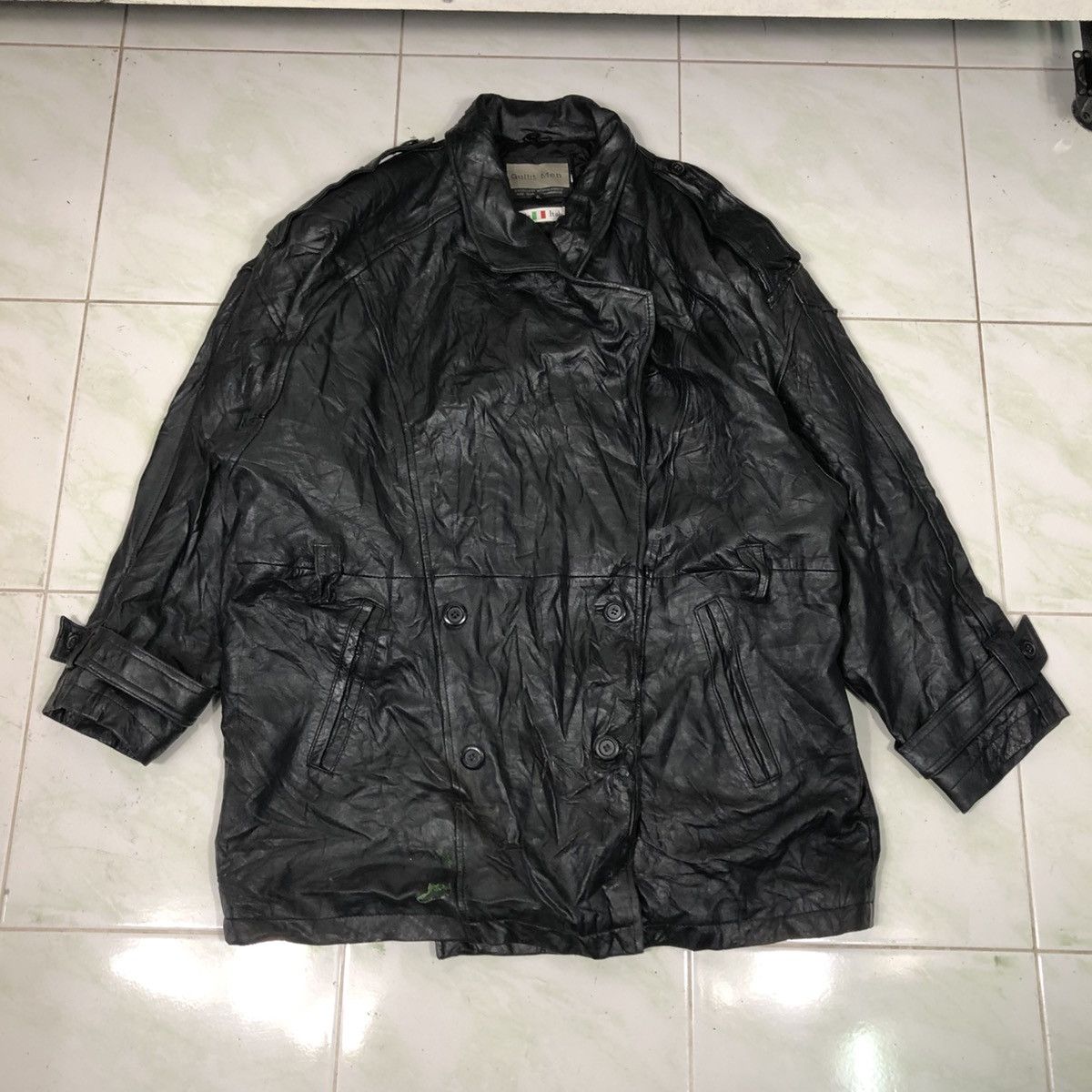 Pelle Pelle 📌Vintage Biker Leather Jacket Gullit Men Issey Miyake Size US M / EU 48-50 / 2 - 1 Thumbnail