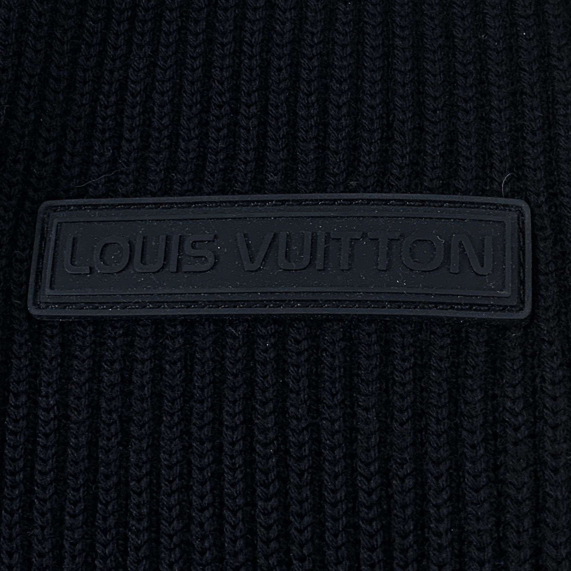 Louis Vuitton Louis Vuitton Black Wool & Silk Checkered Knit Zip-Up Jacket Size US M / EU 48-50 / 2 - 5 Thumbnail