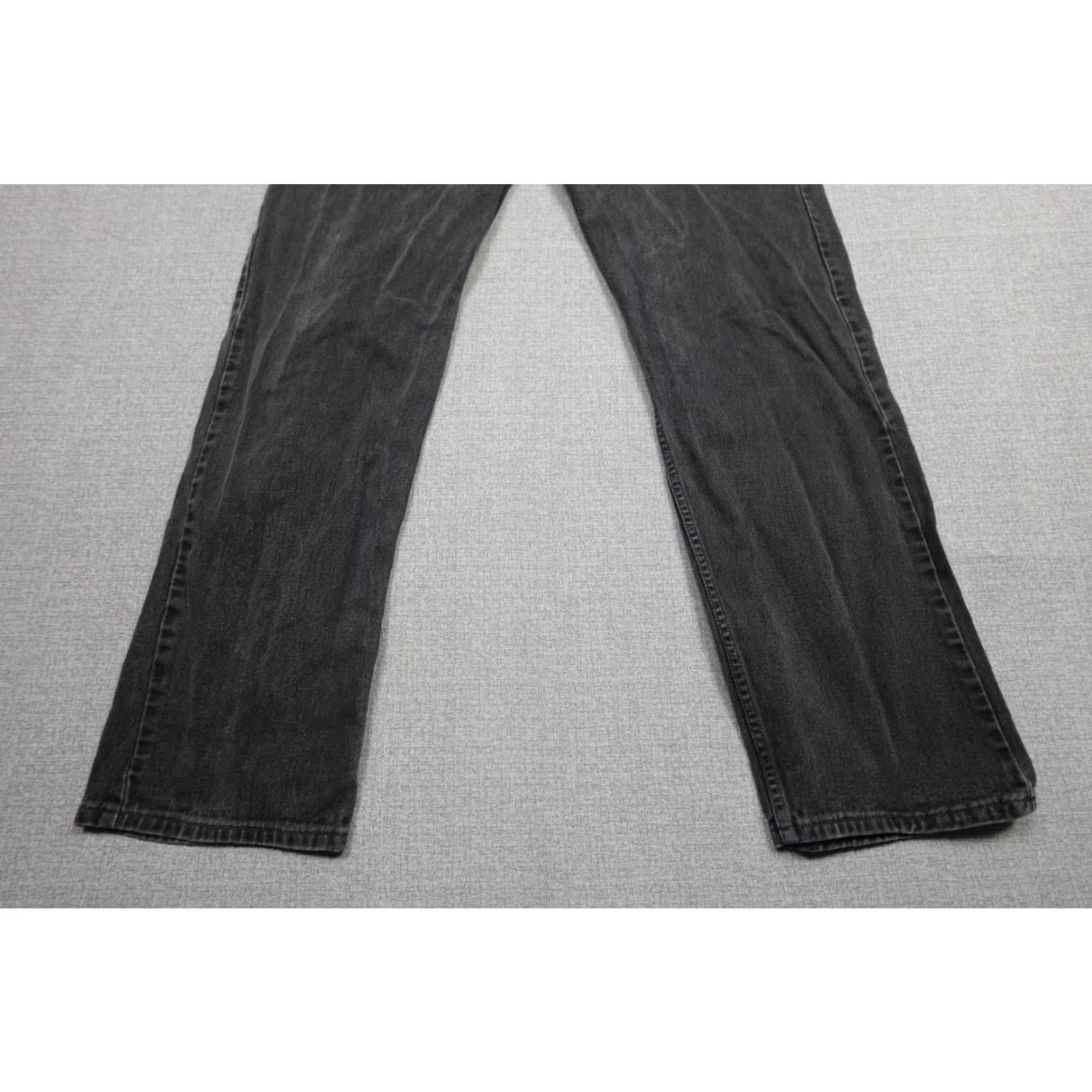 Levi's Levi's 505 Jeans Mens Dark Black Regular Fit 38x32 Denim Zip 5-Pocket Straight Size US 38 / EU 54 - 3 Thumbnail