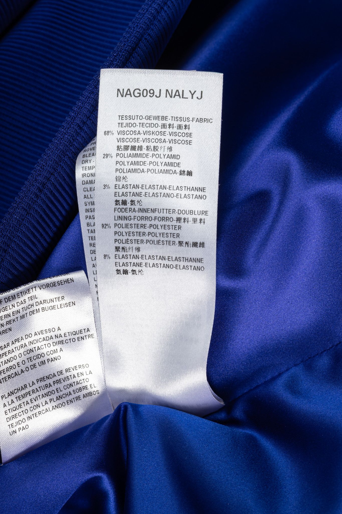 Giorgio Armani Giorgio Armani Cobalt-Blue Ribbed-Knit Blazer Size S / US 4 / IT 40 - 11 Thumbnail
