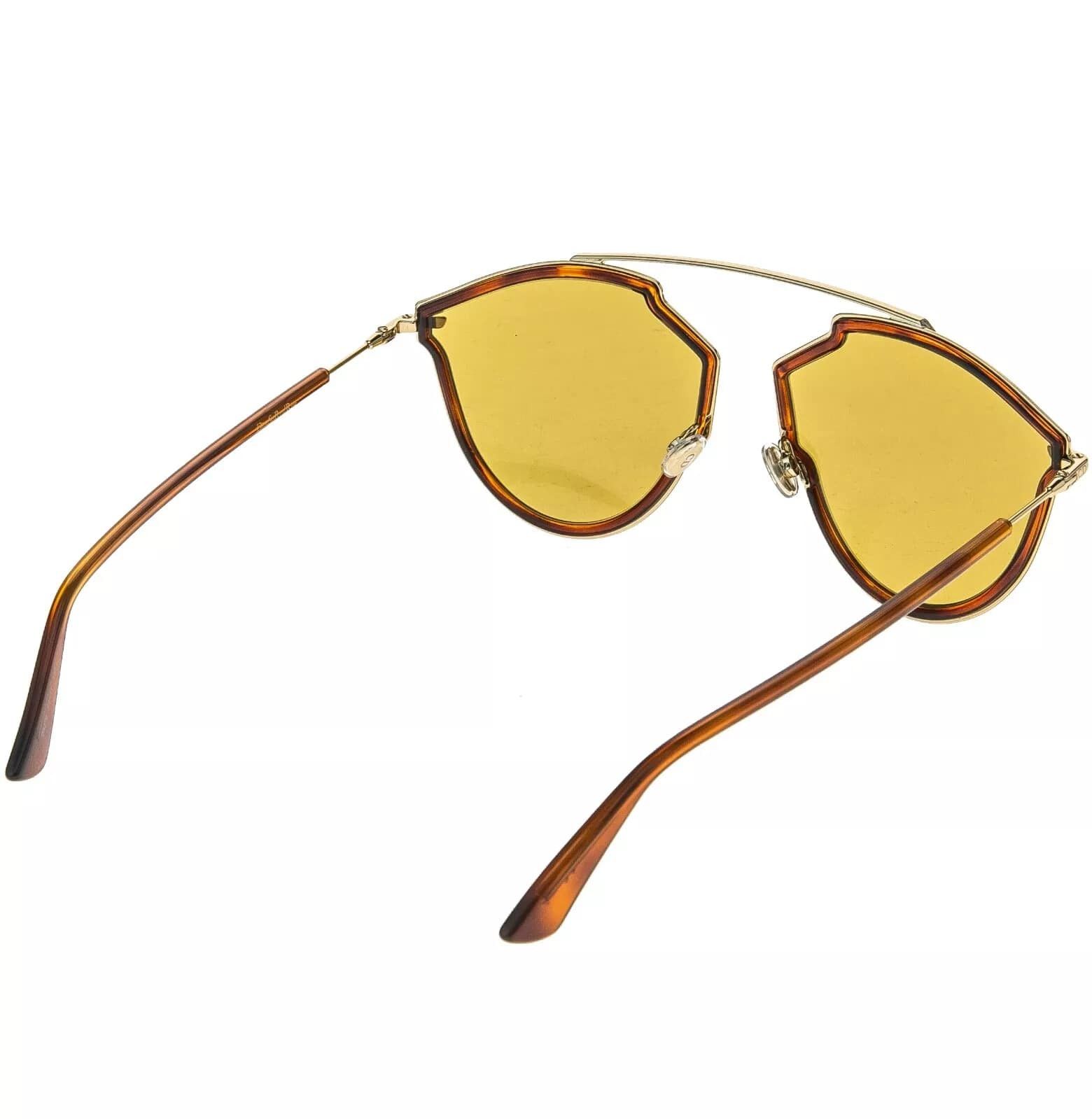 Christian Dior Monsieur CHRISTIAN DIOR SO REAL Gold Aviator Sunglasses SOREALRISE Size ONE SIZE - 3 Thumbnail