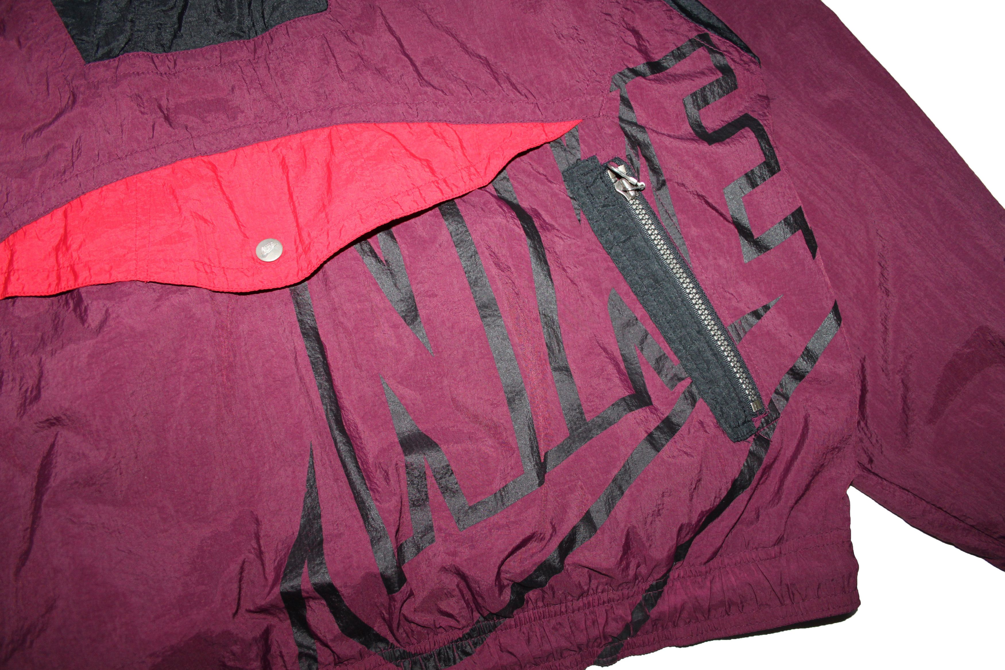 Nike RARE 90s Nike Track Nylon 1/3 Zip Jacket Size US L / EU 52-54 / 3 - 4 Thumbnail