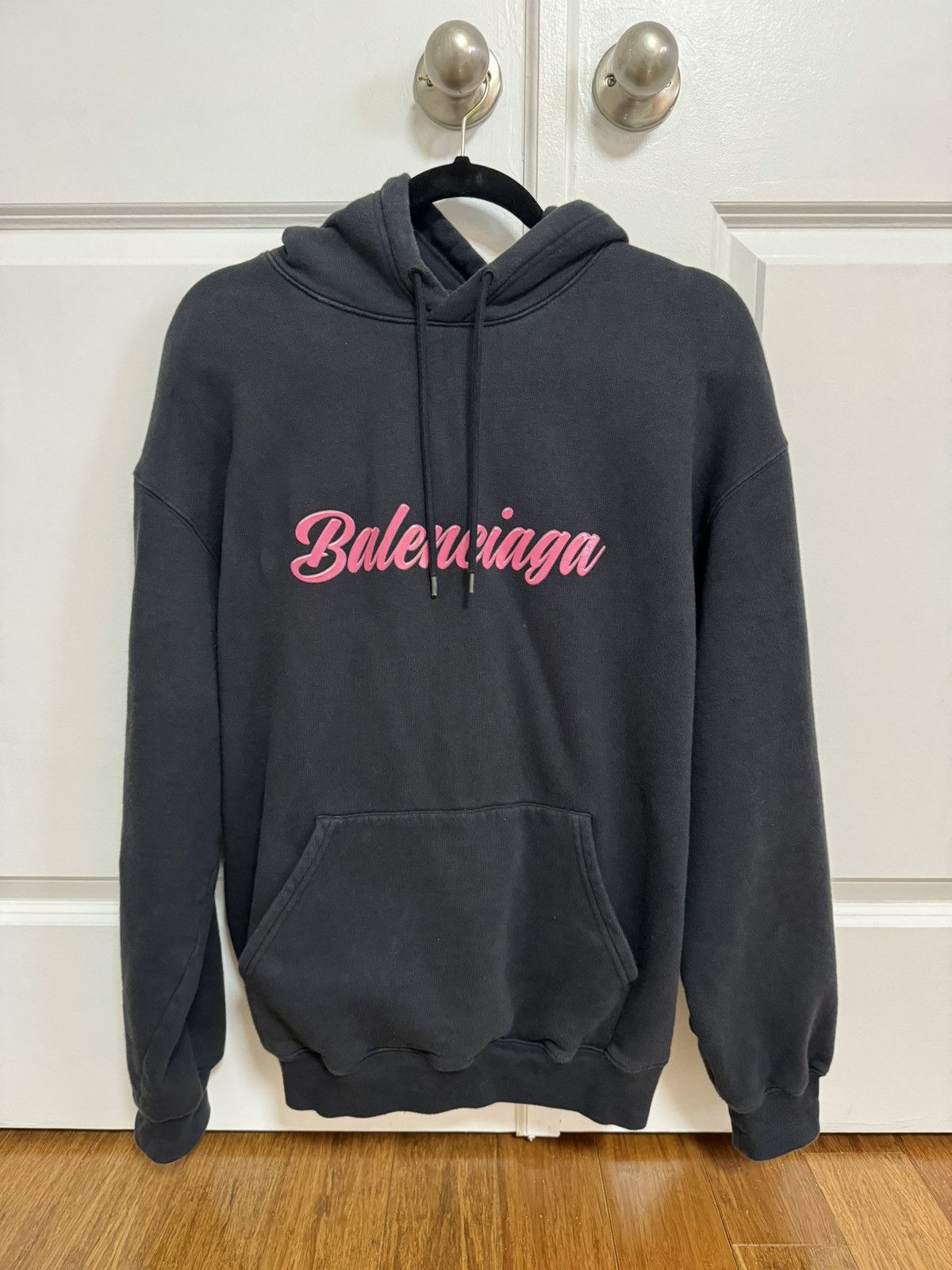 Image of Balenciaga Barbie Hoodie in Black, Men's (Size Small)