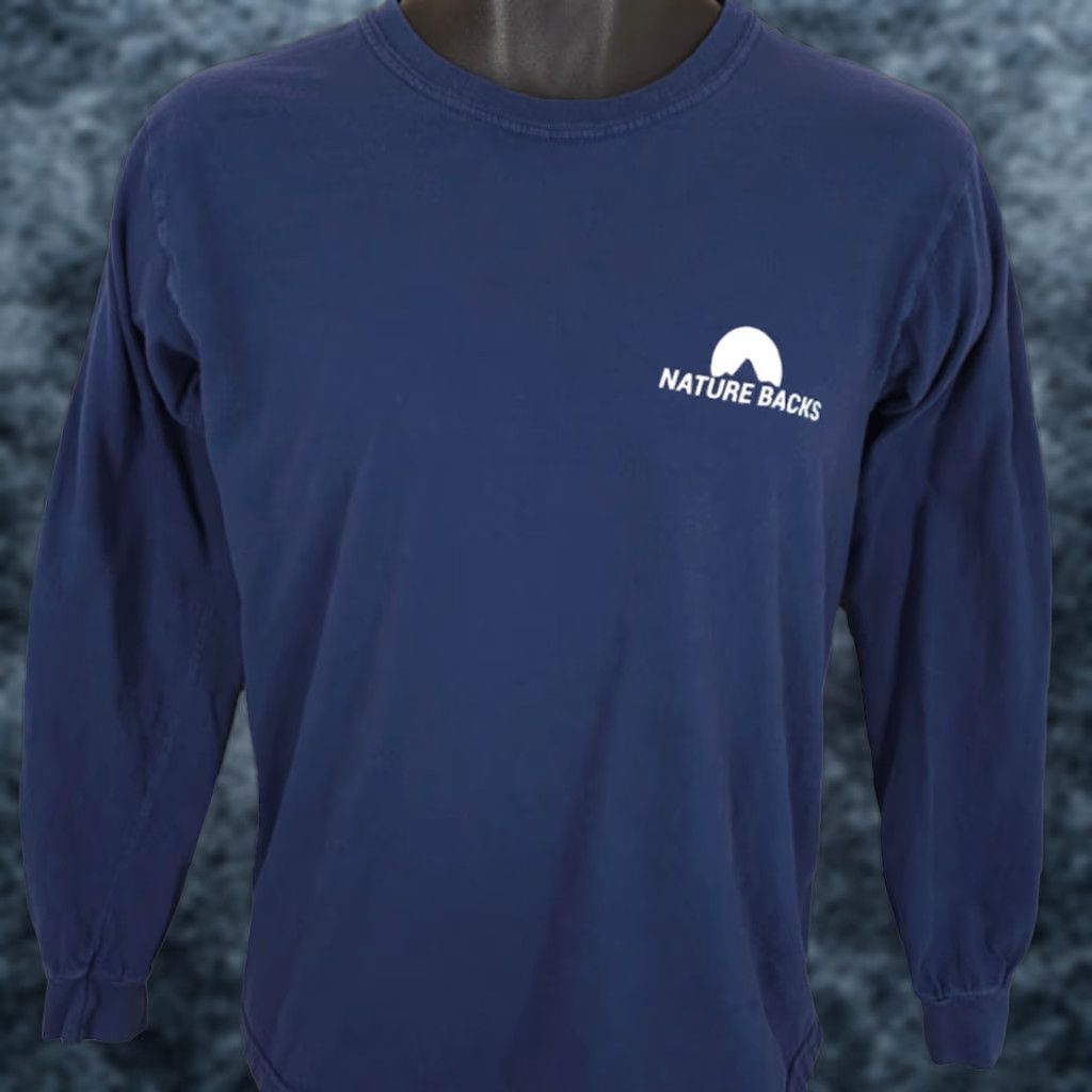 Comfort Colors Nature Backs T Shirt Mens Shirt Size S Blue Outdoor Hiking Camping Size US S / EU 44-46 / 1 - 1 Thumbnail