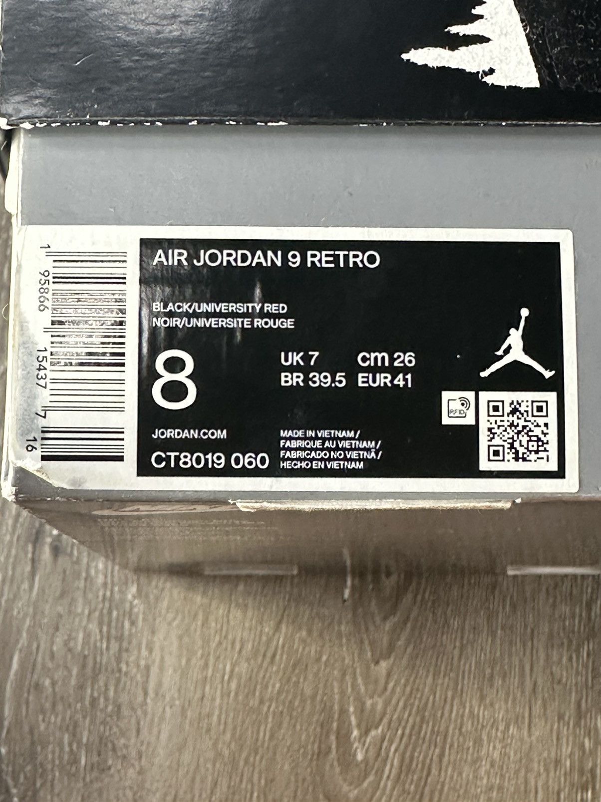 Jordan Brand Air Jordan 9 Retro “Particle Grey” **PRE-OWNED** Size US 8 / EU 41 - 8 Thumbnail