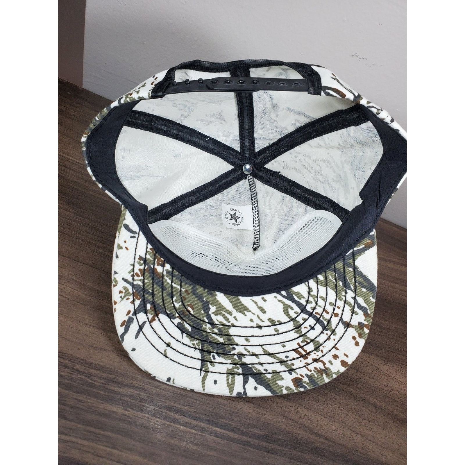 Vintage Ducks Unlimited VIP Illinois Hat Snapback Cap 2003 Snow Camo Size ONE SIZE - 10 Thumbnail