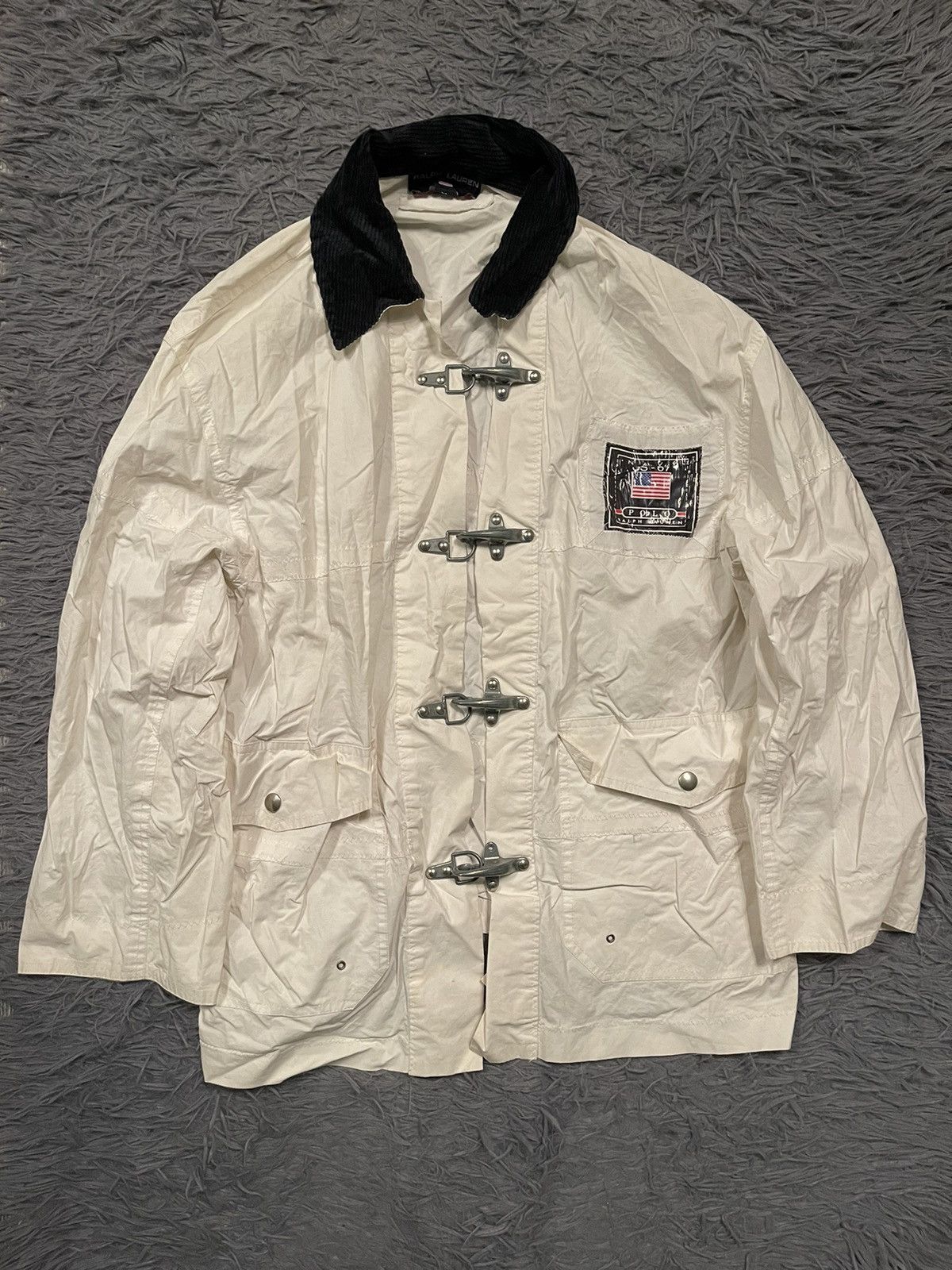 image of Polo Ralph Lauren x Ralph Lauren Polo Sport By Ralph Laurent 90's Vintage Military Navy Jacket in W