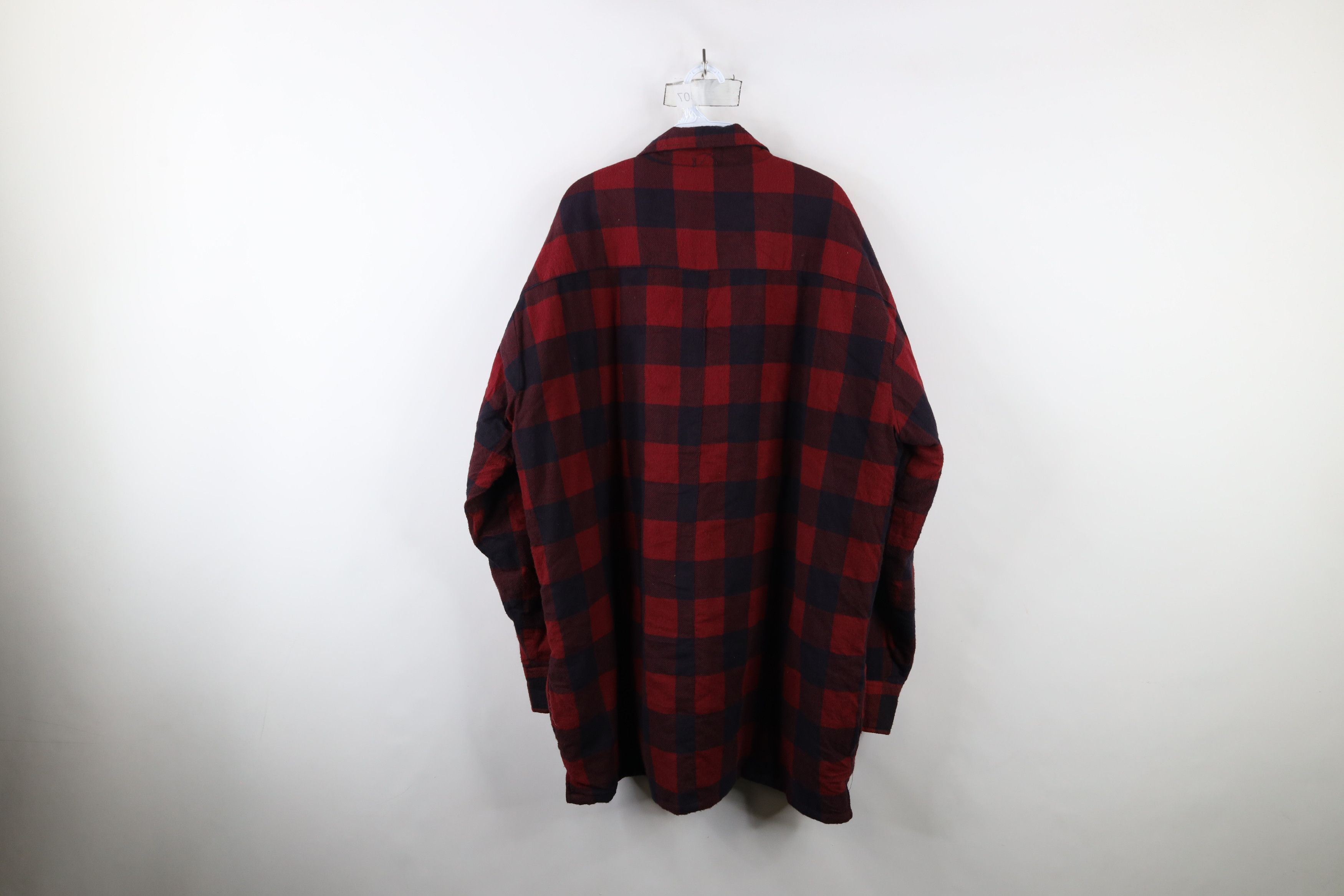 Vintage Vintage 90s Streetwear Flannel Button Shirt Jacket Jac Shirt Size US XXL / EU 58 / 5 - 13 Thumbnail