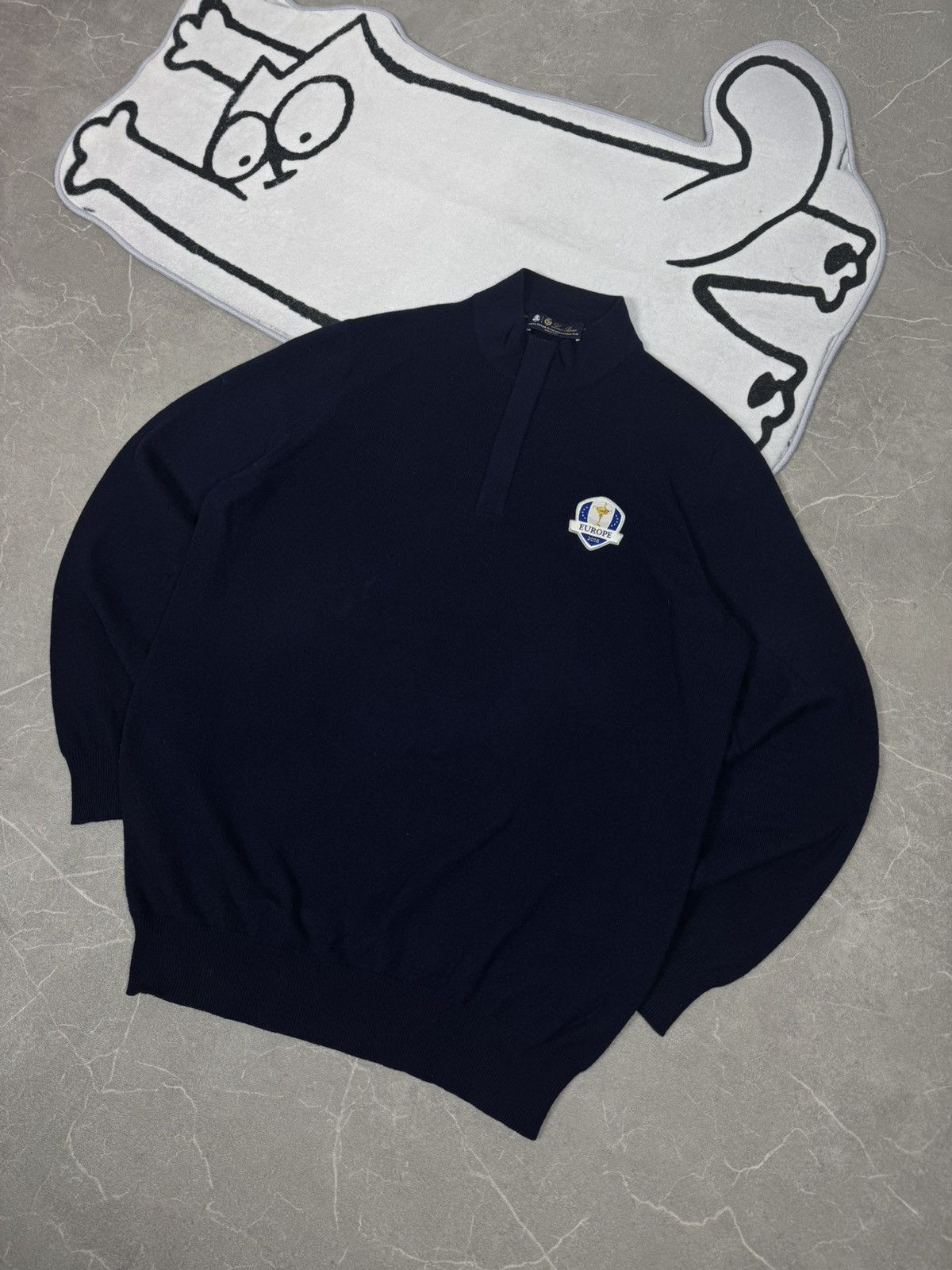 Loro Piana Loro Piana Half-Castle Rare Cashmere Club Size L Dark Blue Size US L / EU 52-54 / 3 - 1 Thumbnail