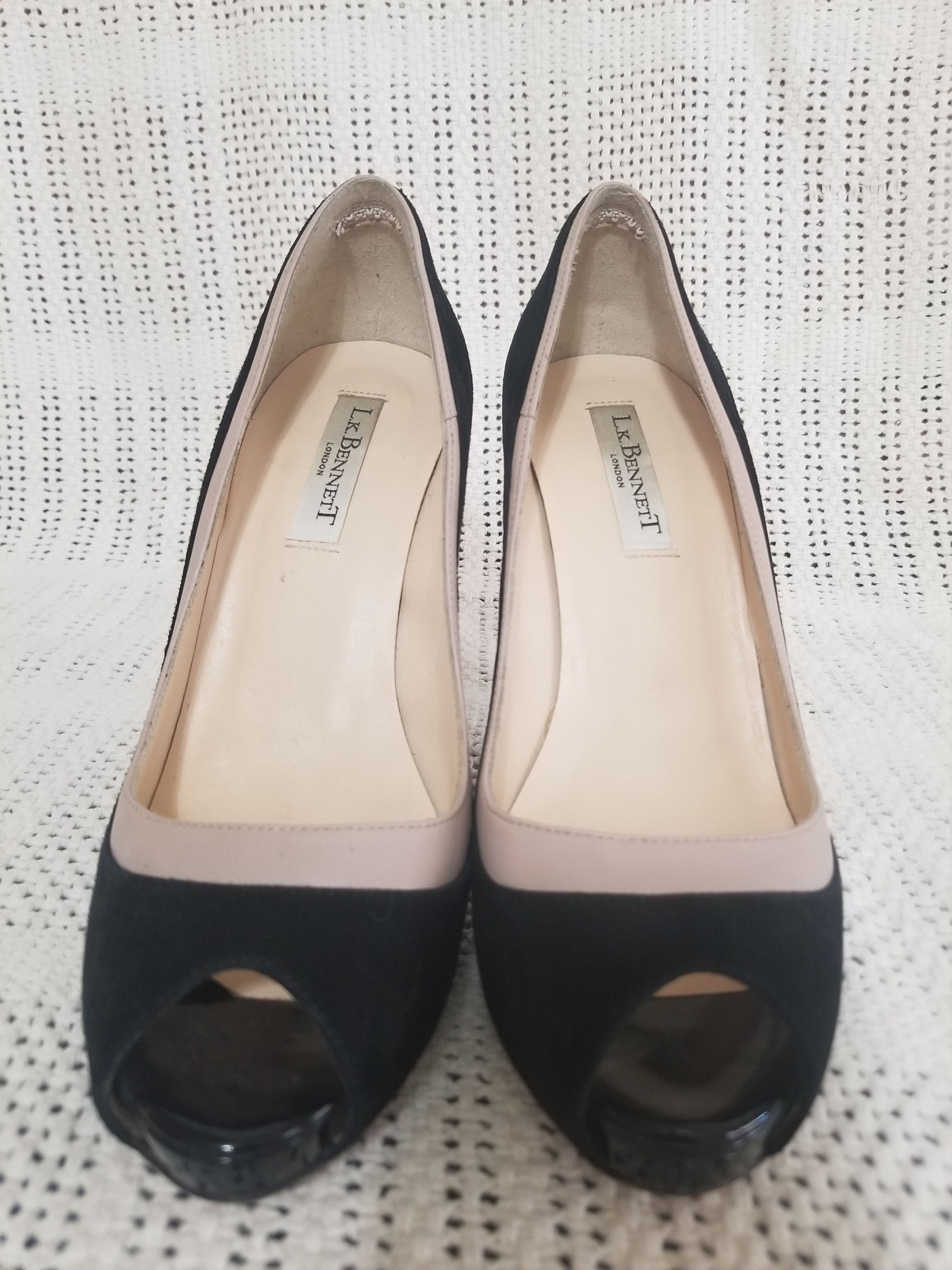 LK Bennett peeptoe open toe Size US 7 / IT 37 - 3 Thumbnail