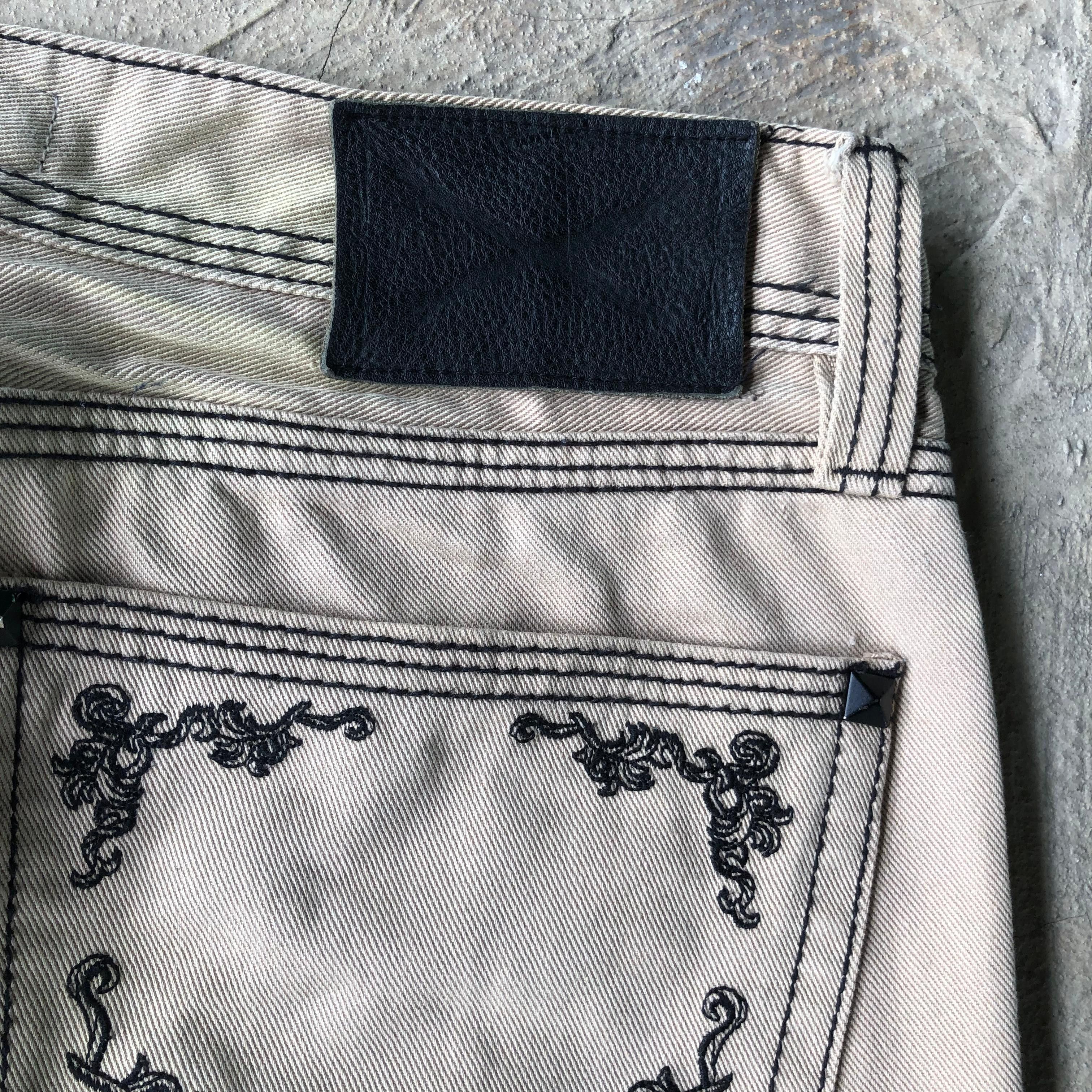 14th Addiction Xfrm Studed Floral Flared Pants Size US 30 / EU 46 - 4 Thumbnail