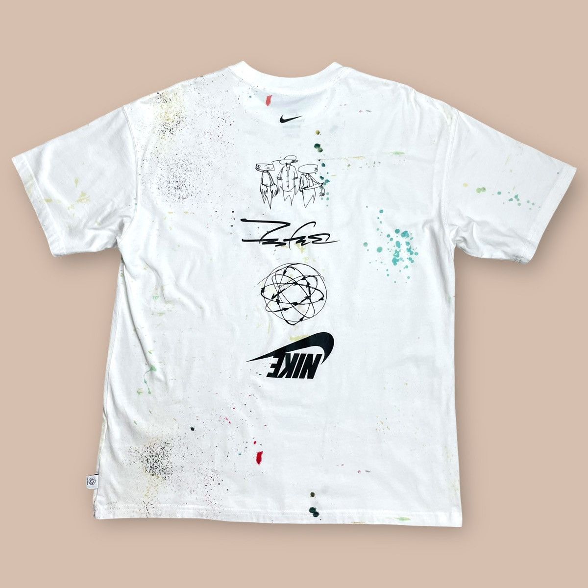 Futura × Nike Nike x Futura Breaking Max90 White Tee Size US L / EU 52-54 / 3 - 3 Thumbnail