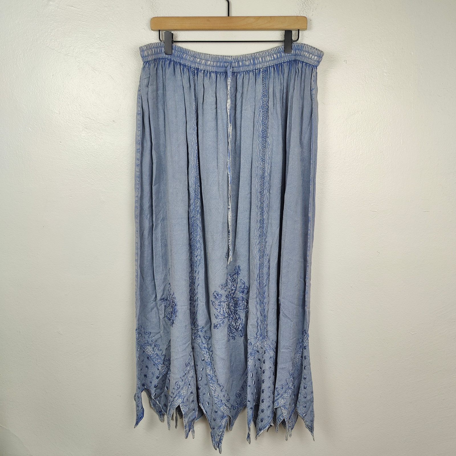Other Vintage Y2K Kaaku Maxi Skirt Womens 2X Maxi Embroidered Size 34" / US 12 / IT 48 - 1 Thumbnail