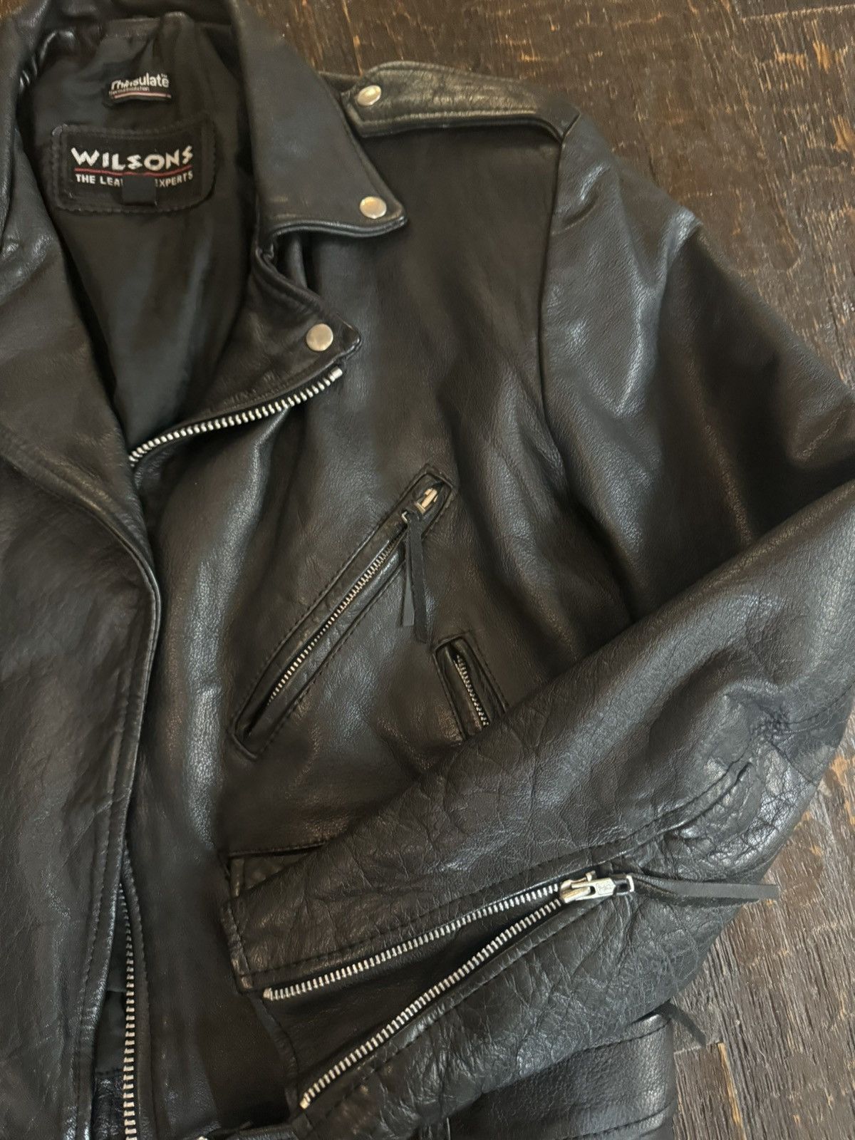Wilson Vintage Wilson Moto Jacket Size US M / EU 48-50 / 2 - 2 Thumbnail