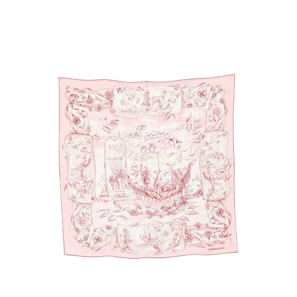 Salvatore Ferragamo Ferragamo PINK Scarves Size ONE SIZE - 1 Thumbnail