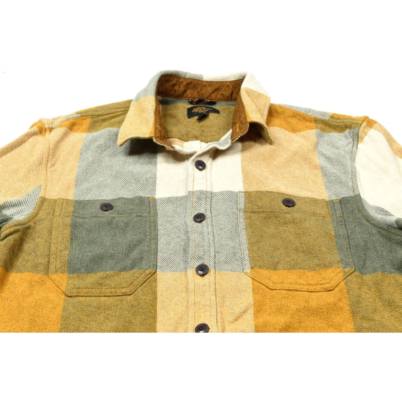 Vintage LL Bean Signature Northwoods Twill Shirt Mens Medium Orange Gray Plaid Button-Up Size US M / EU 48-50 / 2 - 3 Thumbnail