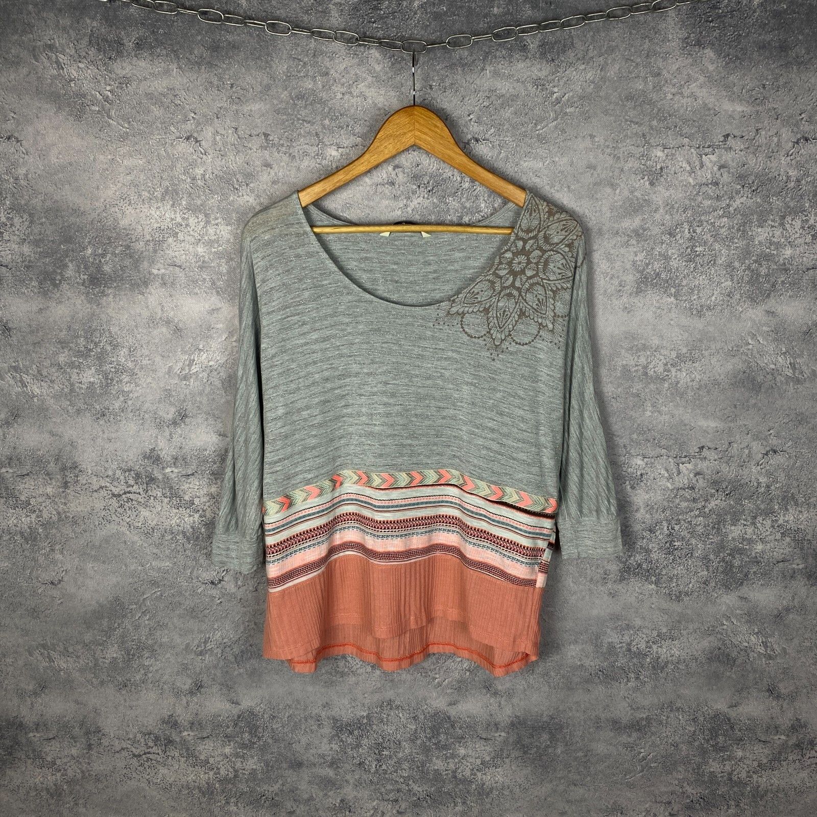 Desigual Desigual Blouse Women's Size M Multicolor Long Sleeve ` Size M / US 6-8 / IT 42-44 - 1 Thumbnail