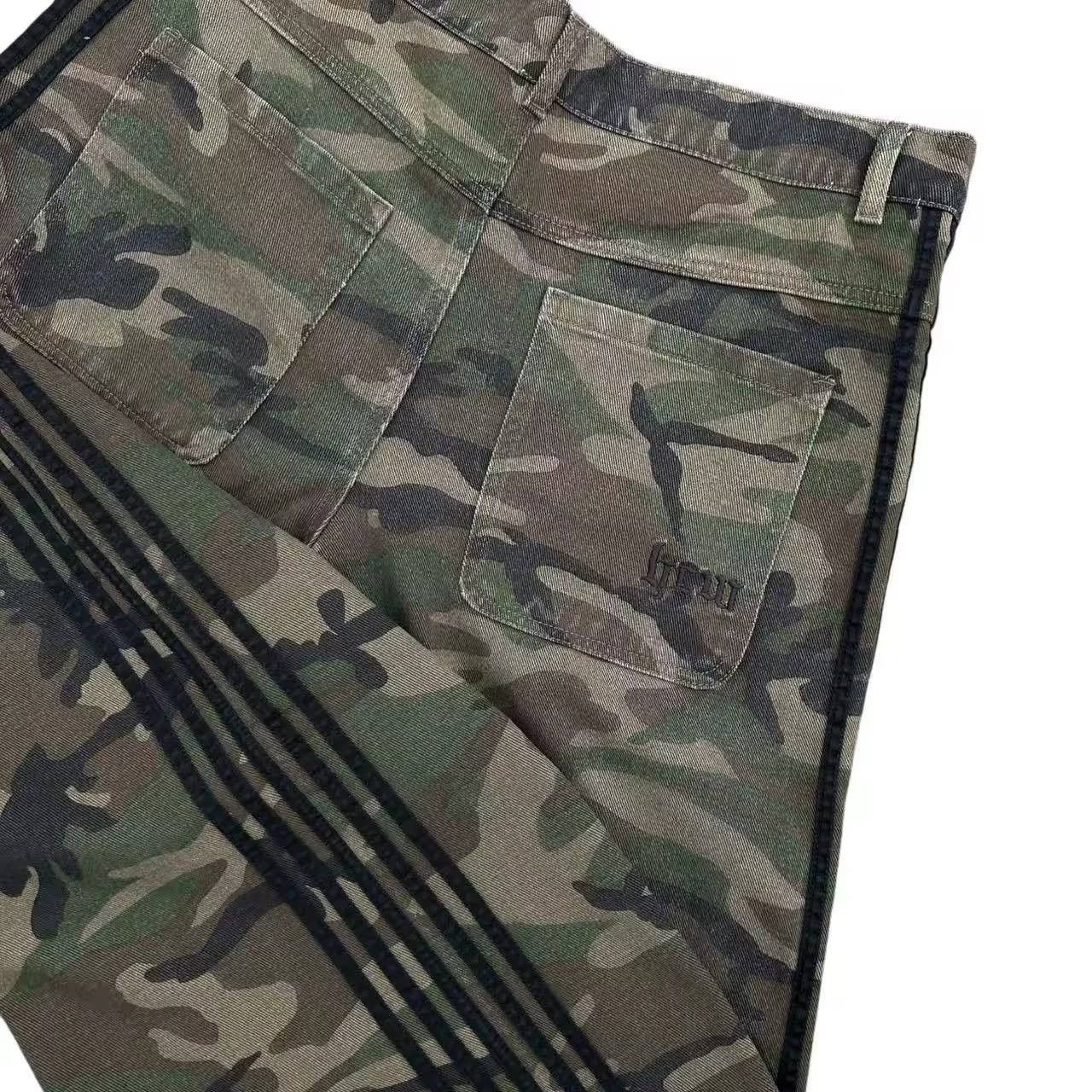Japanese Brand × Vintage camouflage striped casual loose jeans Size US 36 / EU 52 - 7 Thumbnail