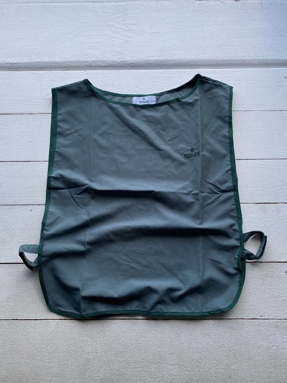 Other × Rolex × Vintage 90s Rolex Vintage Mens Windbreaker Green Vest Rare Size US M / EU 48-50 / 2 - 1 Thumbnail