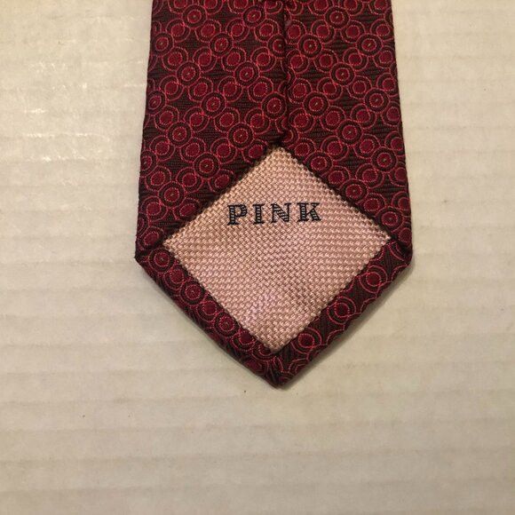 Thomas Pink Pink men's new red 100%silk tie 2 1/2" X 61" Size ONE SIZE - 3 Thumbnail