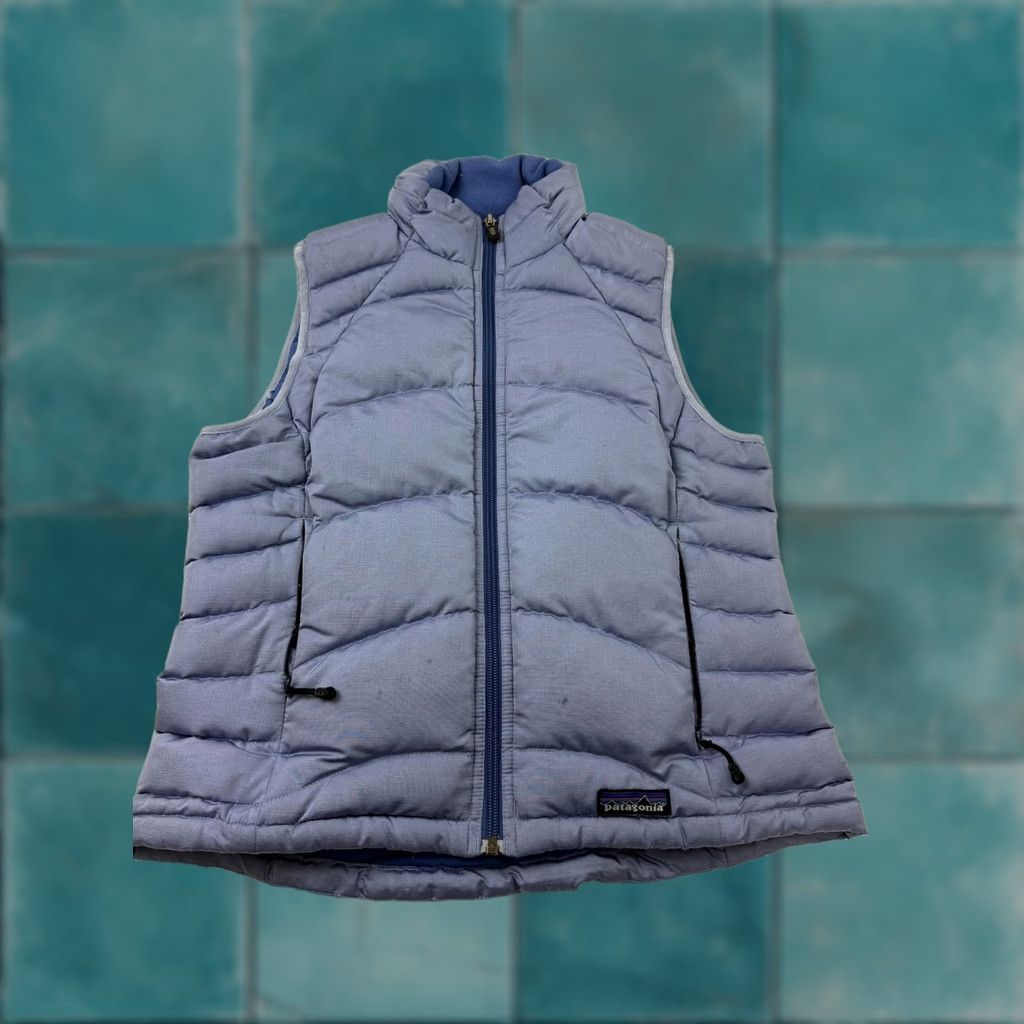 Patagonia Patagonia Vest Womens S Blue Fleece Lined Down Puffer Full Zip Outdoor Size S / US 4 / IT 40 - 1 Thumbnail