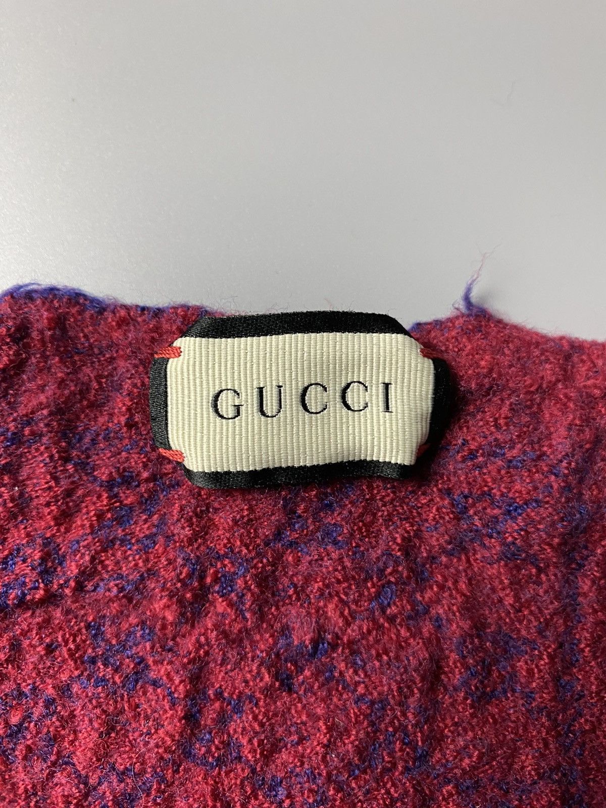 Gucci Gucci GG Logo Wool Monogram Scarf Size ONE SIZE - 4 Thumbnail