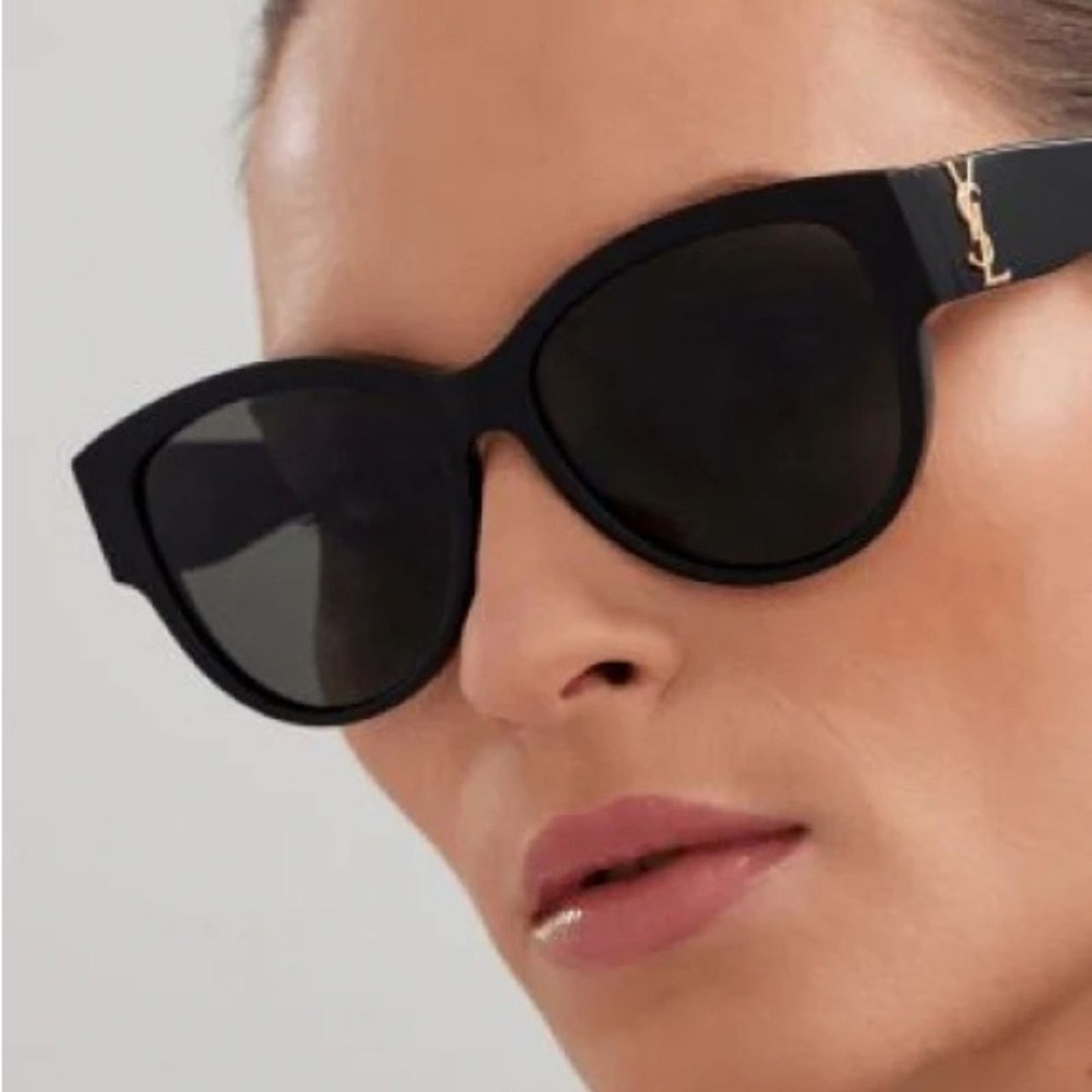 Yves Saint Laurent BRAND NEW SAINT LAURENT SUNGLASSES SLM3 092 Black Grey Women Size ONE SIZE - 1 Thumbnail