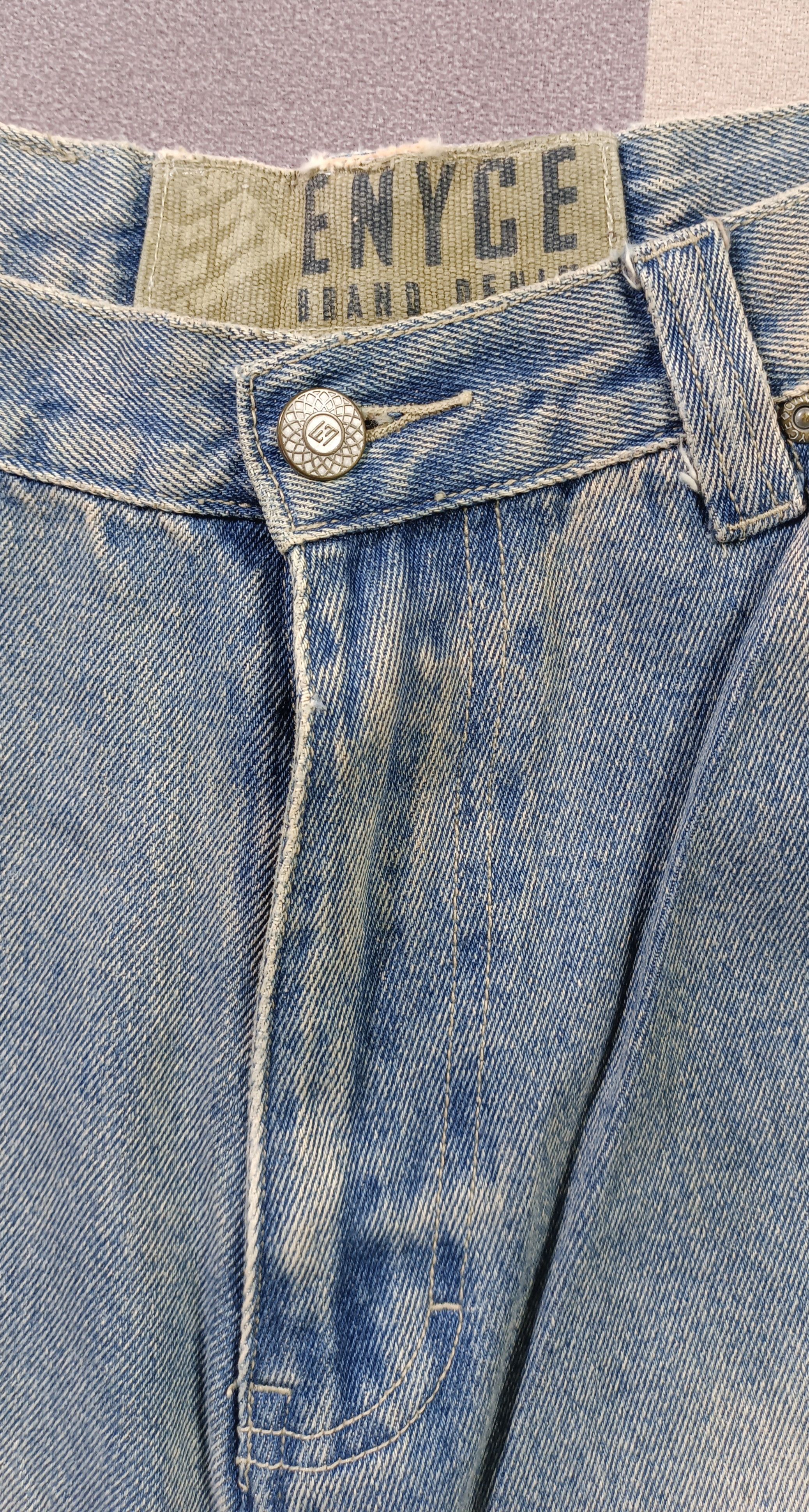 Vintage💥 ENYCE Crazy Baggy Denim Distressed jeans