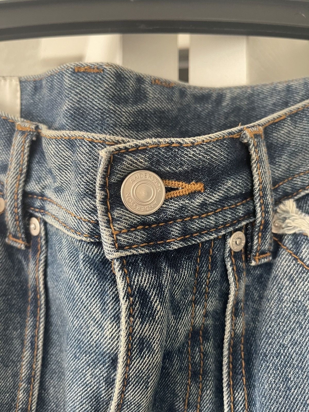 Andersson Bell Andersson Bell Matt Wide-Leg Raw Cut Distressed Jeans Size US 32 / EU 48 - 3 Thumbnail