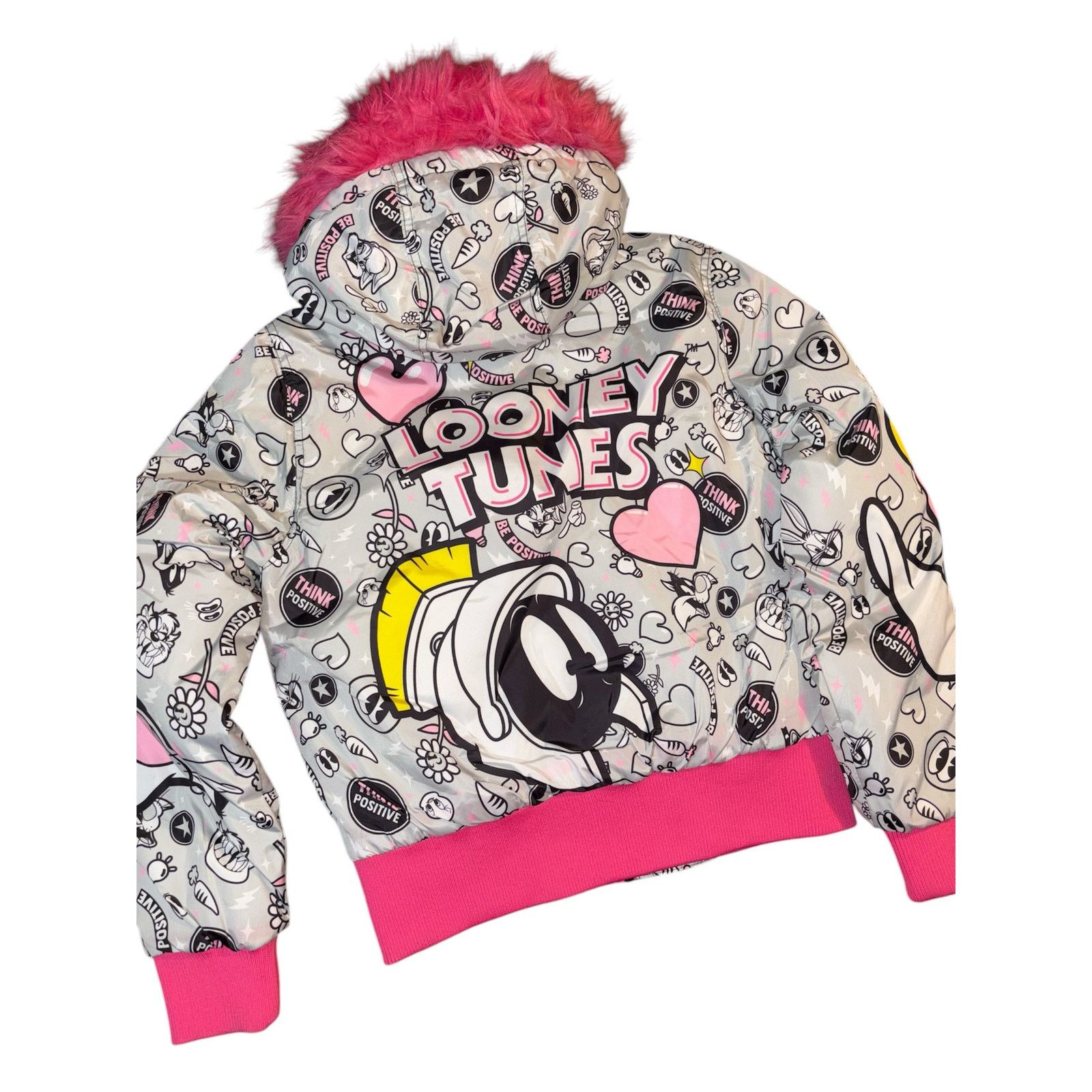 The Unbranded Brand Looney Tunes Puffer Jacket Size Small Size S / US 4 / IT 40 - 4 Thumbnail