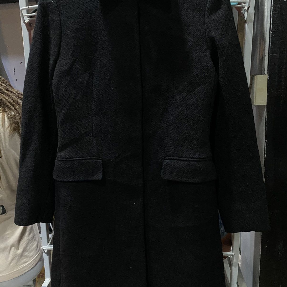 Prada PRADA MILANO Black Wool Overcoat Stand Collar Made in Italy Size M / US 6-8 / IT 42-44 - 5 Thumbnail