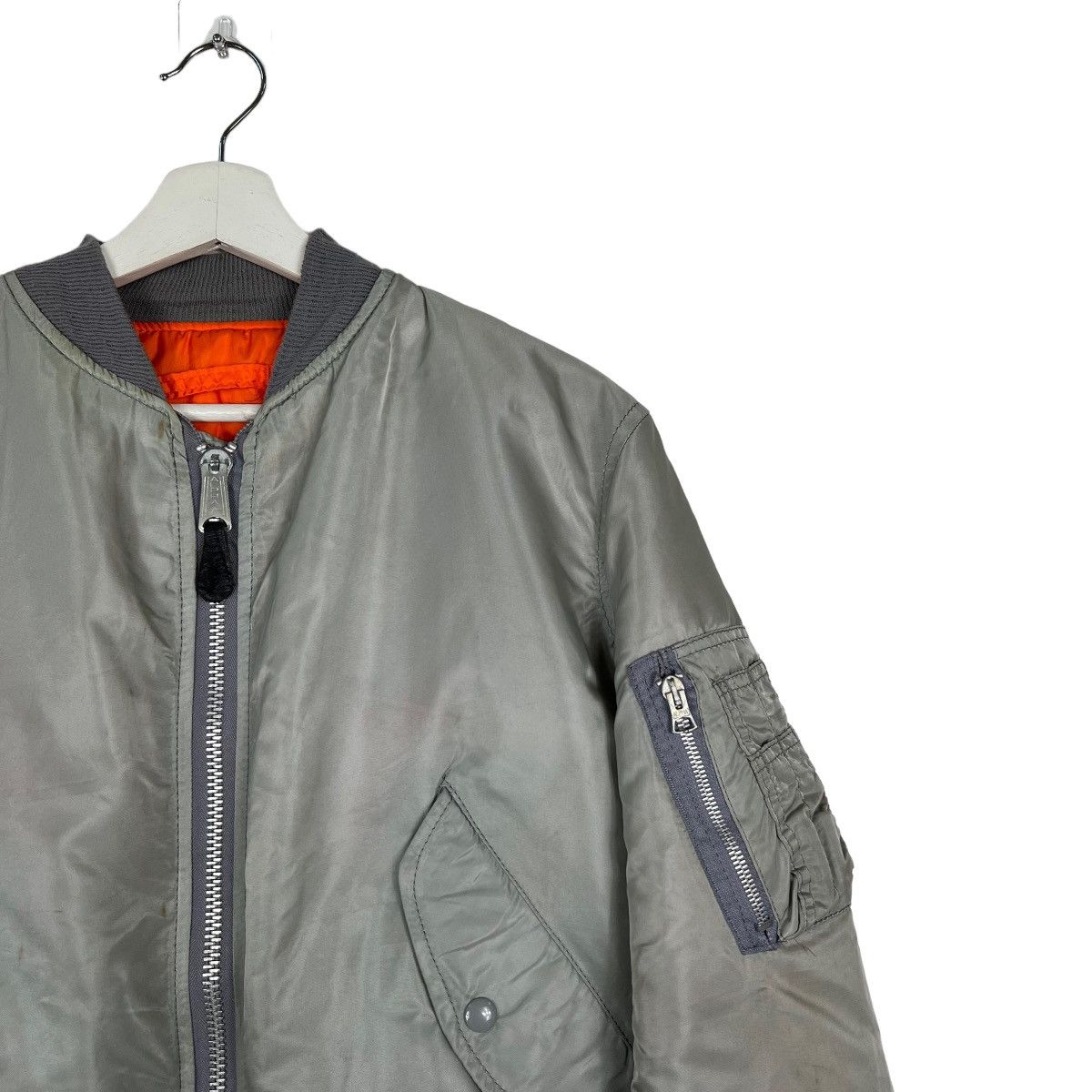 Alpha Industries 🔥 VINTAGE RIOT RIOT AFFA ALPHA MA-1 BOMBER JACKET Size US S / EU 44-46 / 1 - 6 Thumbnail