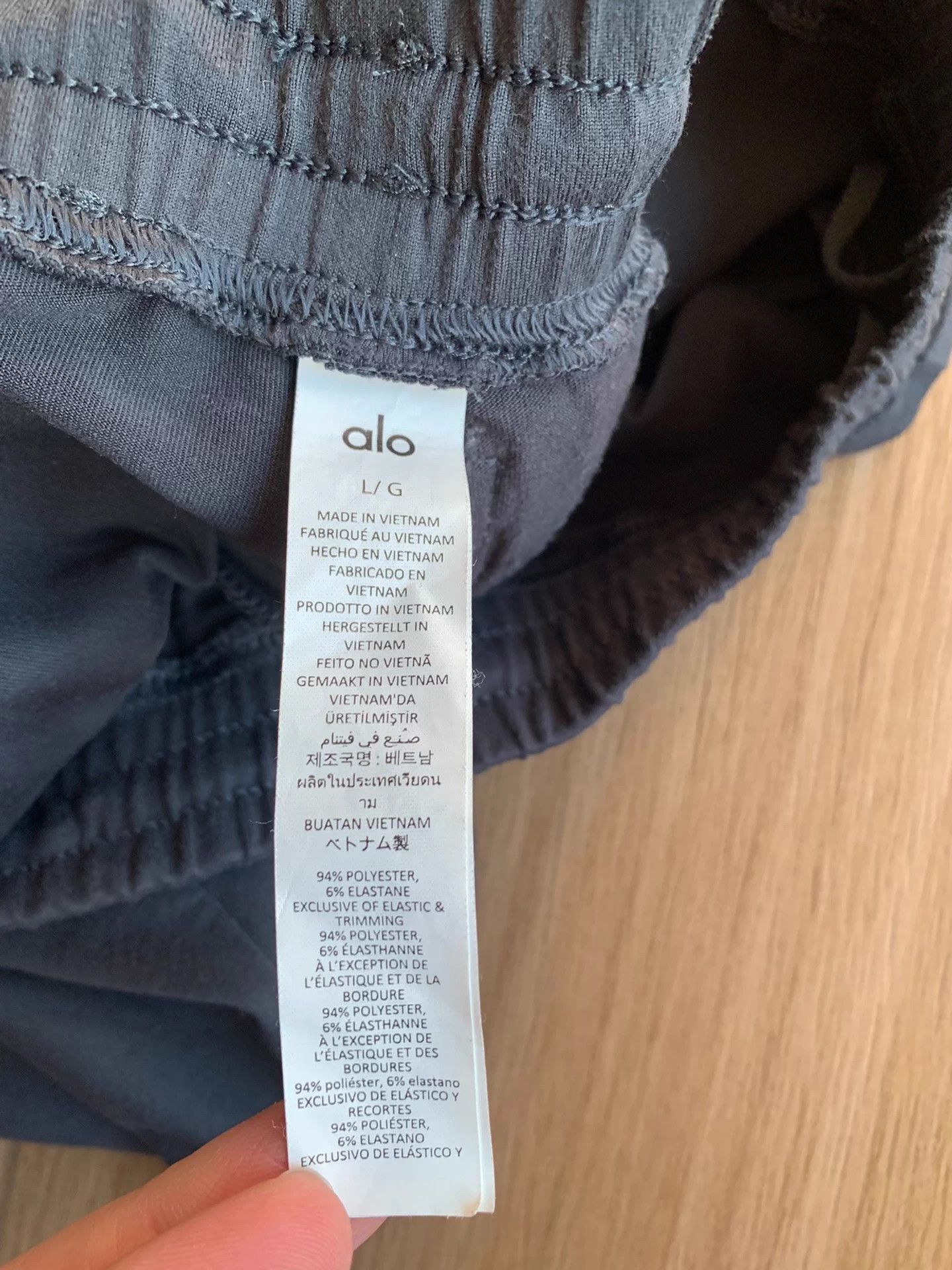 Unknown London Alo Conquer React Performance Pants Black Grey L Like New Size 28" / US 6 / IT 42 - 7 Thumbnail