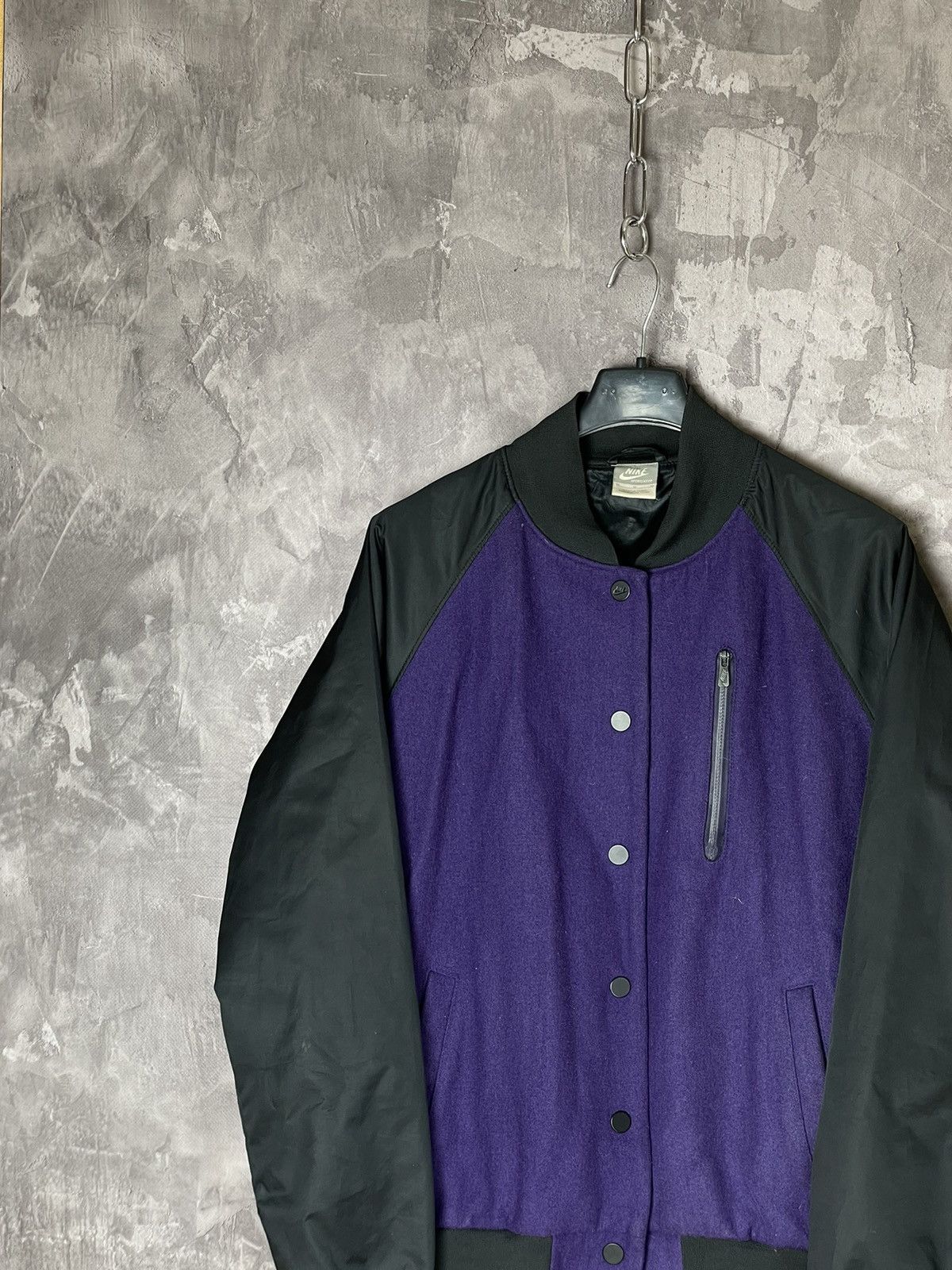 Nike × Vintage Vintage Nike Y2K Drill Track Jacket Bomber 90s Style Y2K Size US M / EU 48-50 / 2 - 3 Thumbnail