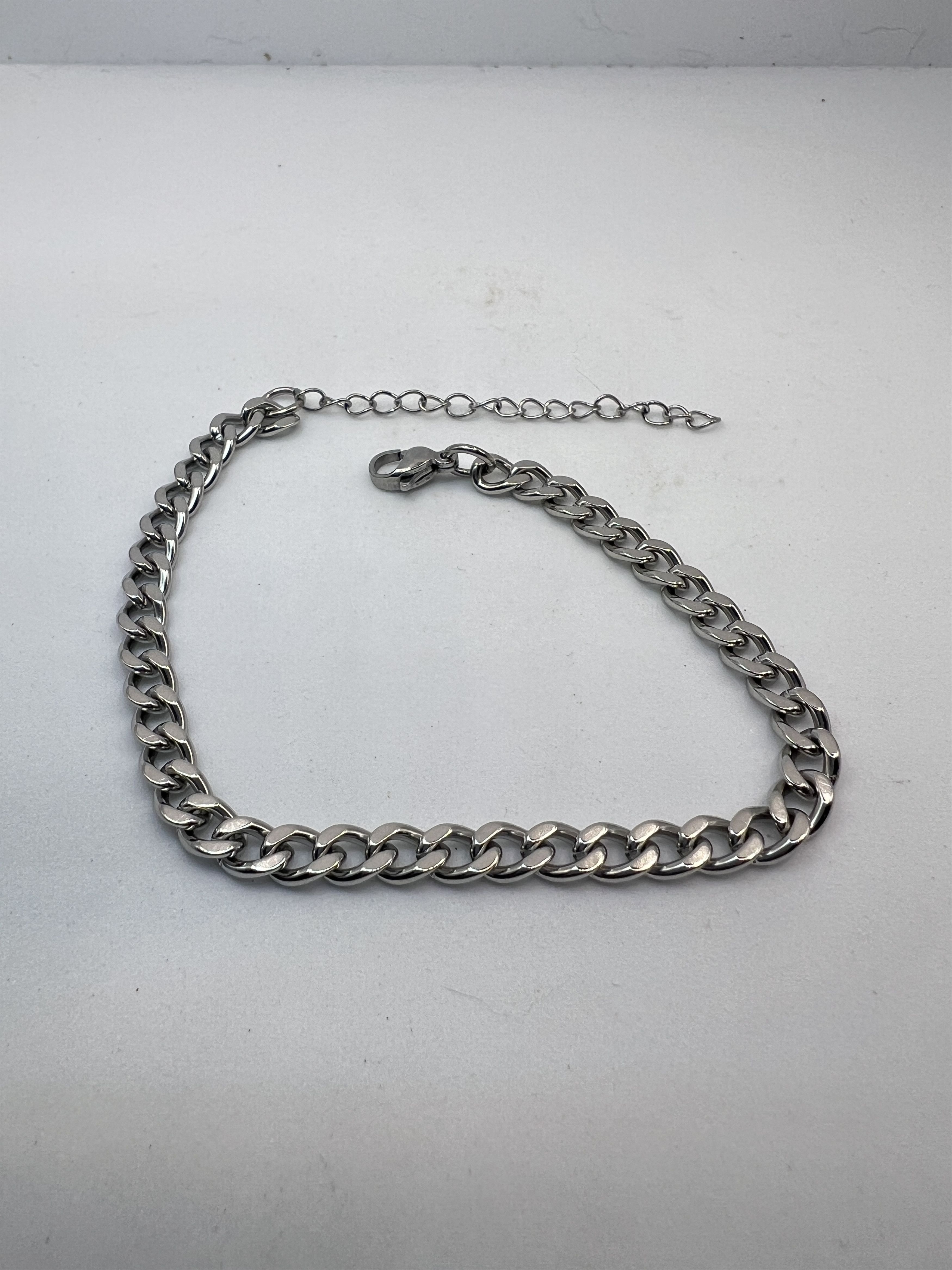 Other Cuban Silver Chain Stainless Steel Bracelet Size ONE SIZE - 2 Thumbnail