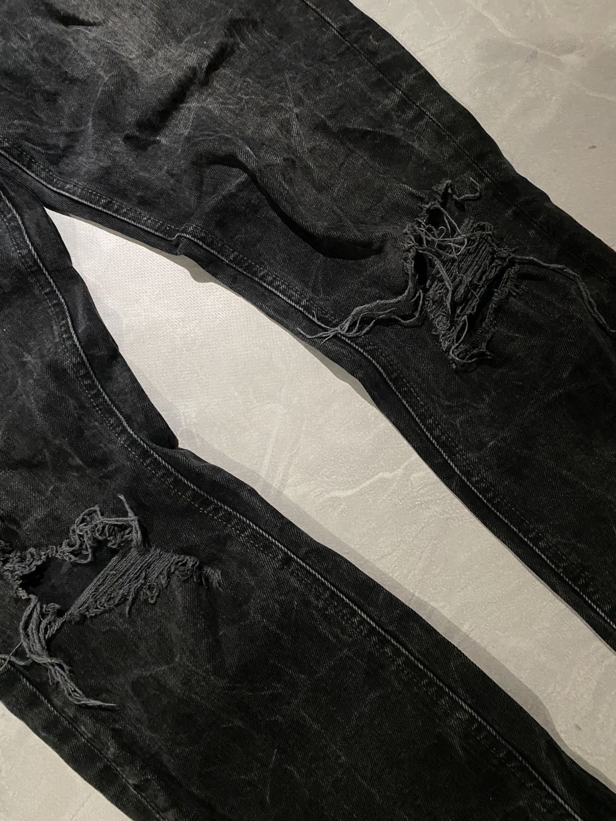 Vintage Slim CRAZY RARE Avan / Distressed Style Japan / Y2K Designer Size US 31 - 4 Thumbnail