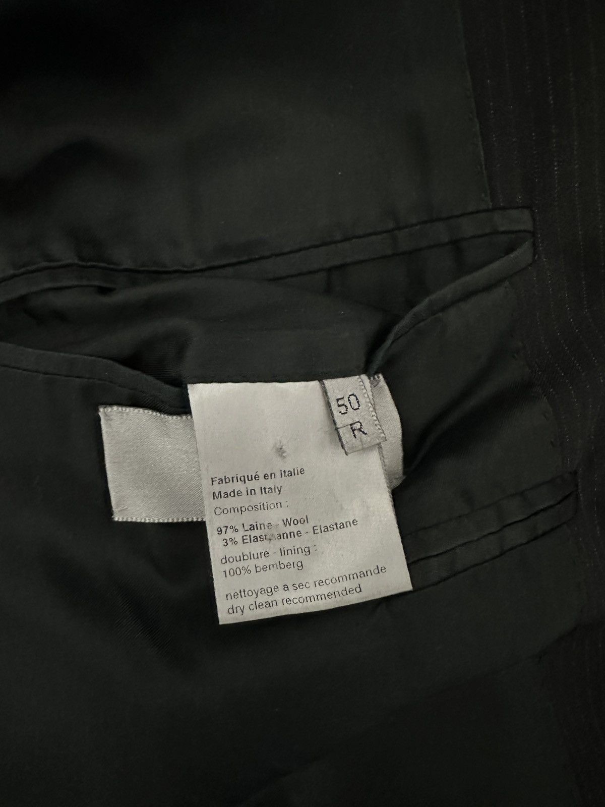 Dior Dior Homme SS05 Hedi Slimane Era Pinstripe Suit Size 50R - 8 Thumbnail