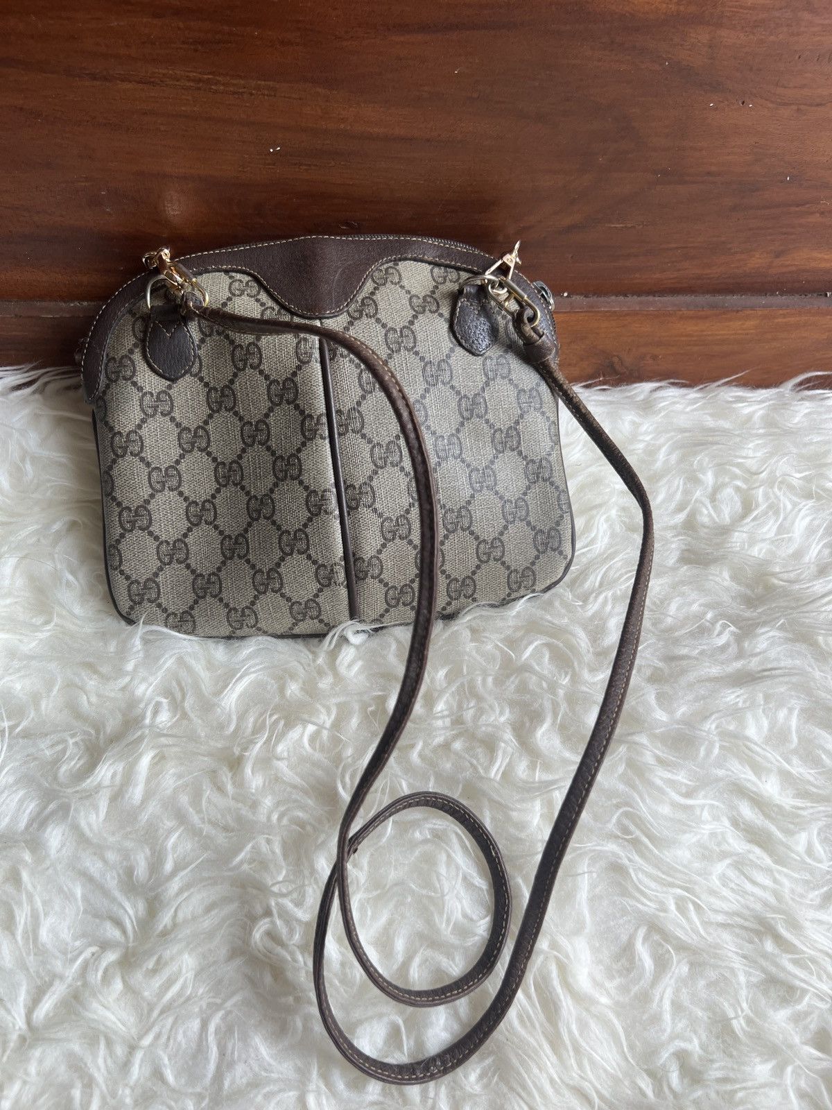 Gucci Auth Gucci GG Monogram Supreme Sherry Web Ophidia Size ONE SIZE - 2 Thumbnail