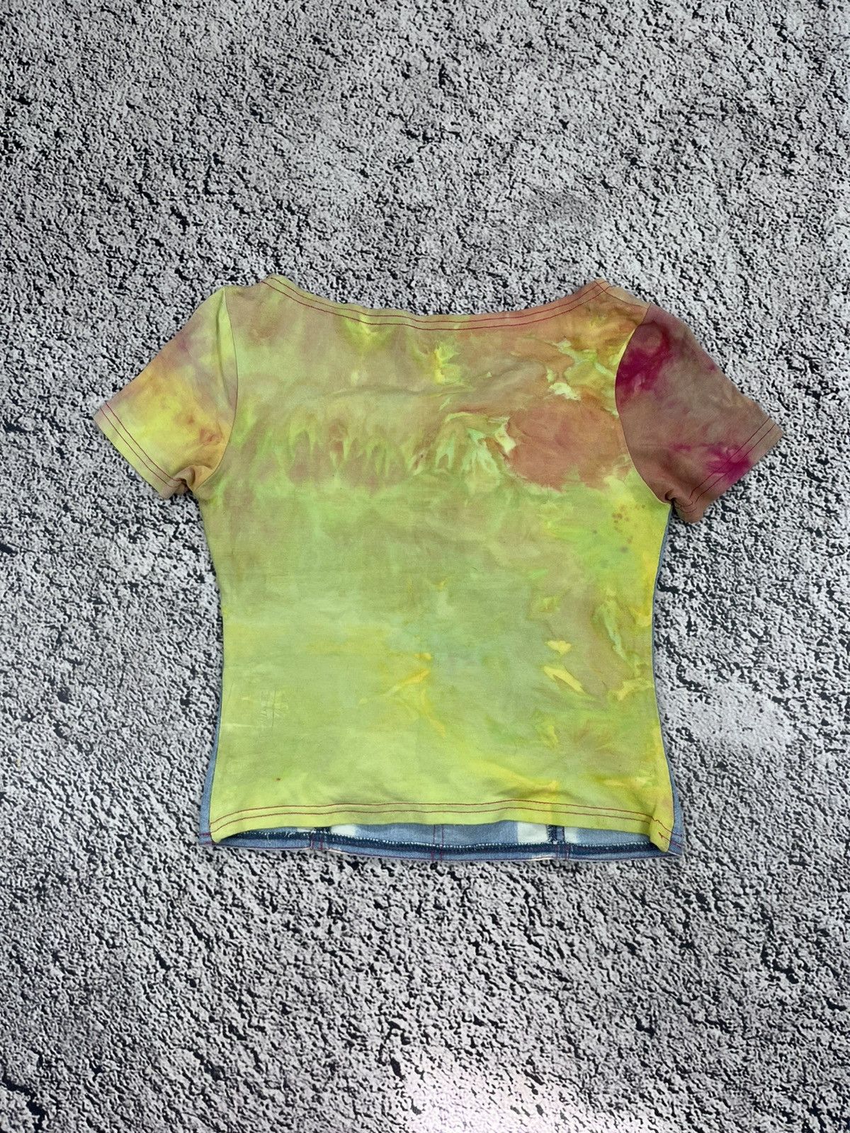 Japanese Brand Vintage Y2K Tye Die Japanese Short Sleeve T Shirt Top Size S / US 4 / IT 40 - 6 Thumbnail