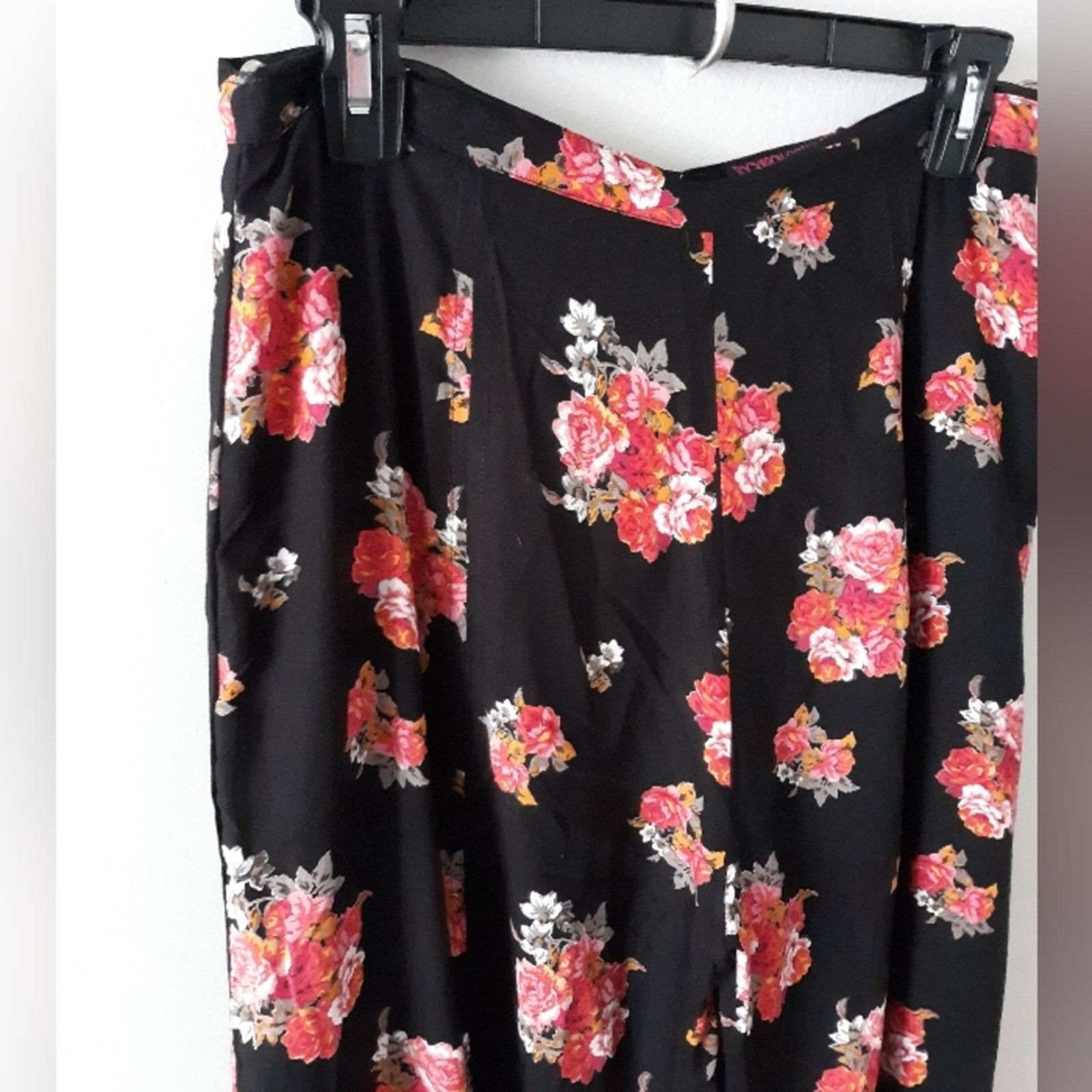 Other Rock&Roll Cowgirl Floral Wide Leg Pants Size 30" / US 8 / IT 44 - 3 Thumbnail