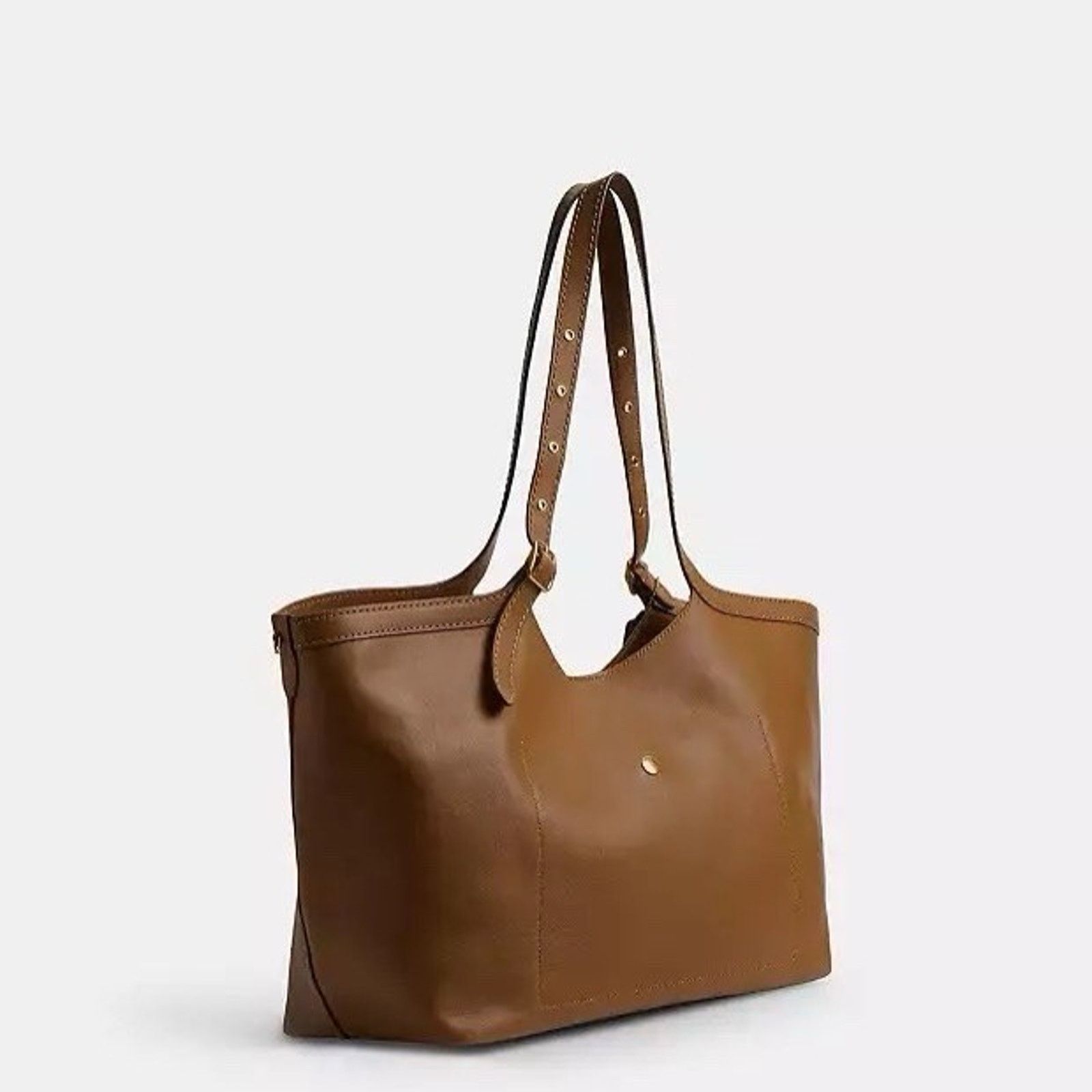 Coach NWT COACH Gramercy Tote CAM00 Brass Honey Brown Leather Size ONE SIZE - 8 Thumbnail