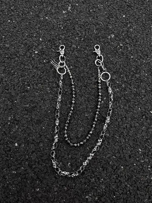 Jewelry Silver Double Chain Wallet Accessory, Men's Chain Size ONE SIZE - 4 Thumbnail