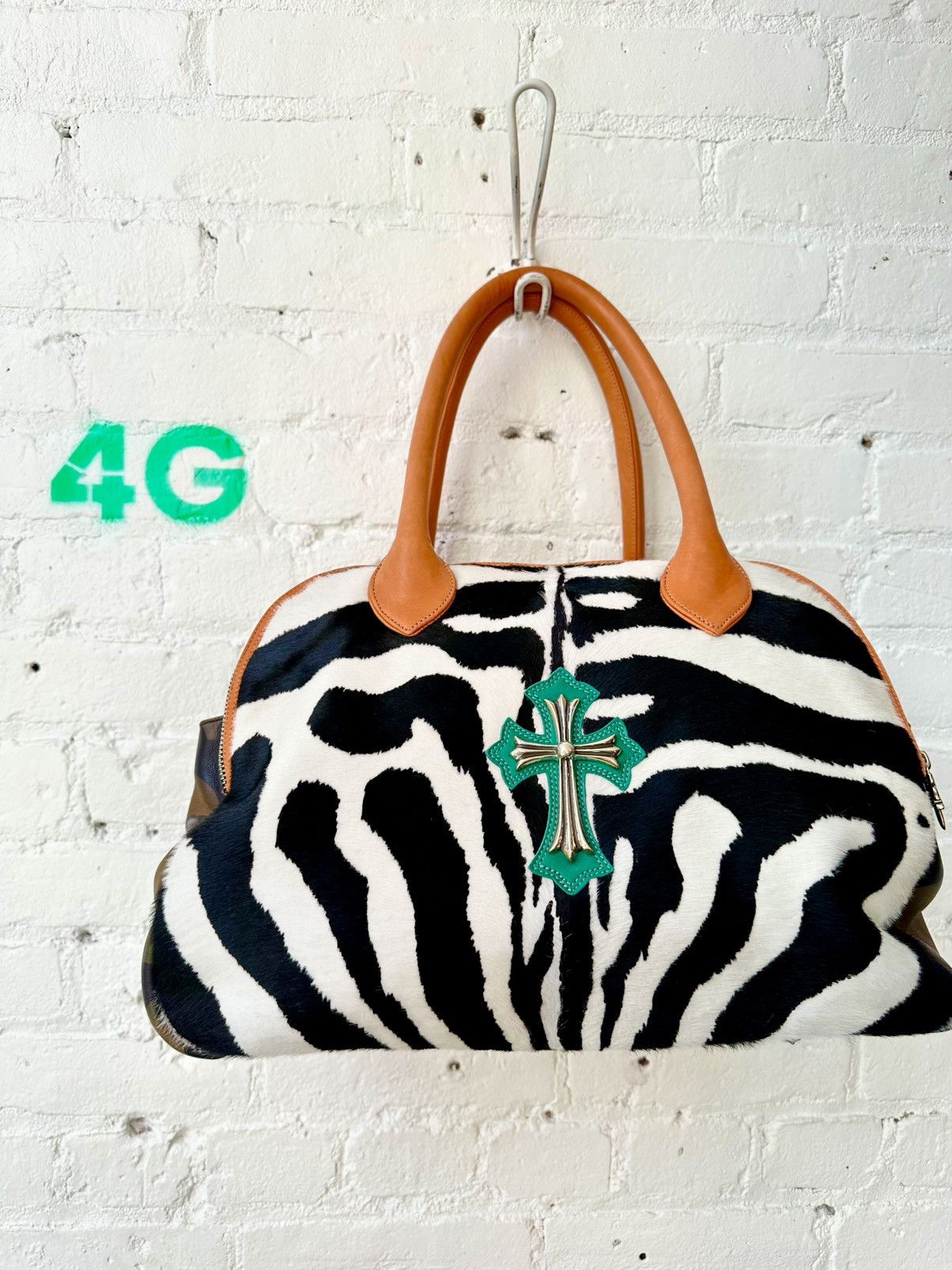 Chrome Hearts Chrome Hearts VIP Zebra XL Cross Patch duffle travel bag Size ONE SIZE - 1 Thumbnail