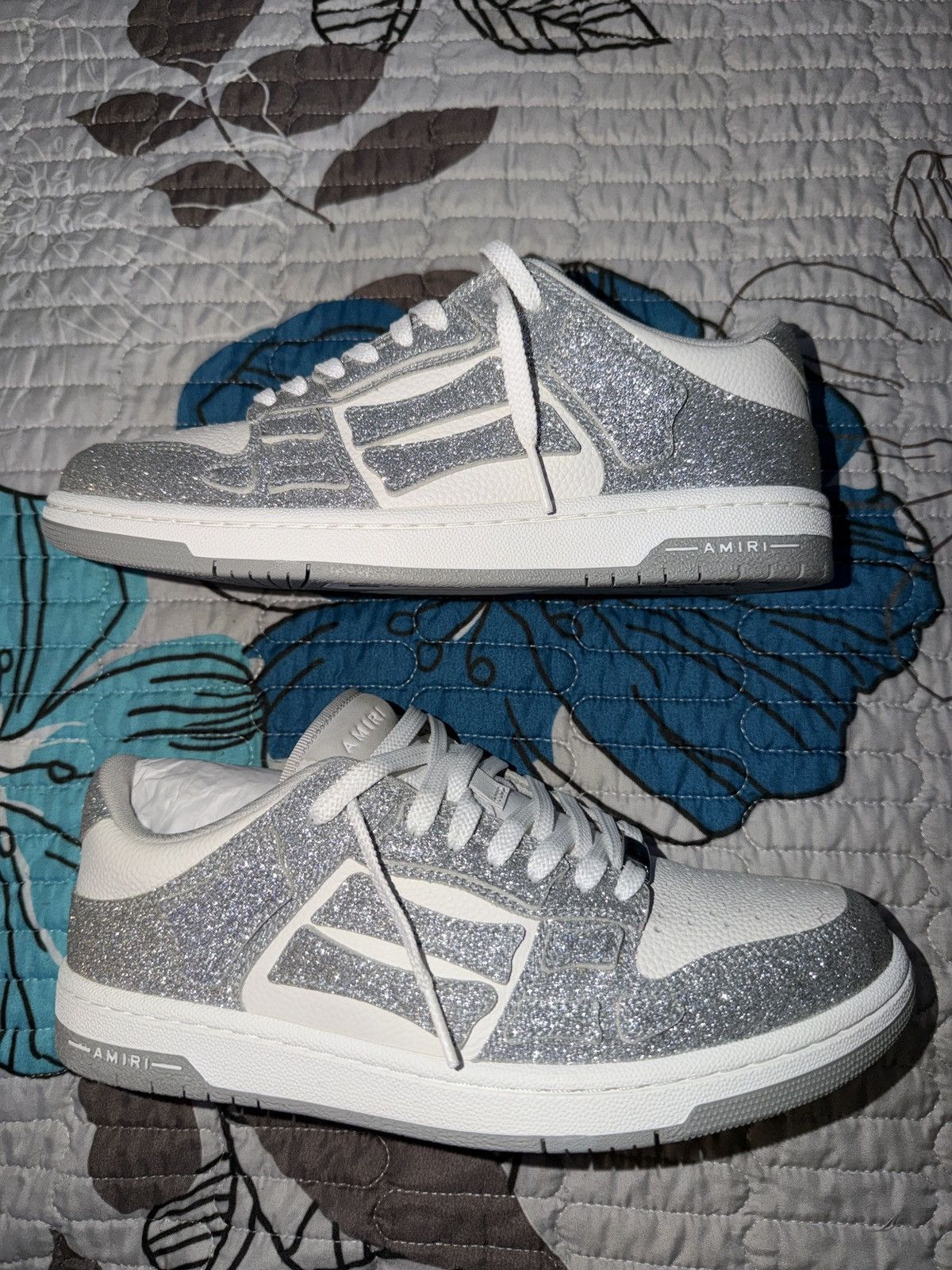 Amiri SHIMMER SKEL TOP LOW AMIRI SNEAKER Size US 11 / IT 41 - 1 Thumbnail
