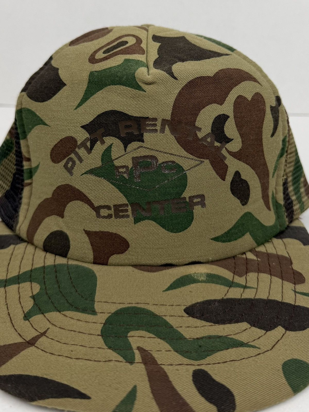 Other Vintage Pittsburgh Rental Center Camo Trucker Snapback Hat Size ONE SIZE - 7 Thumbnail