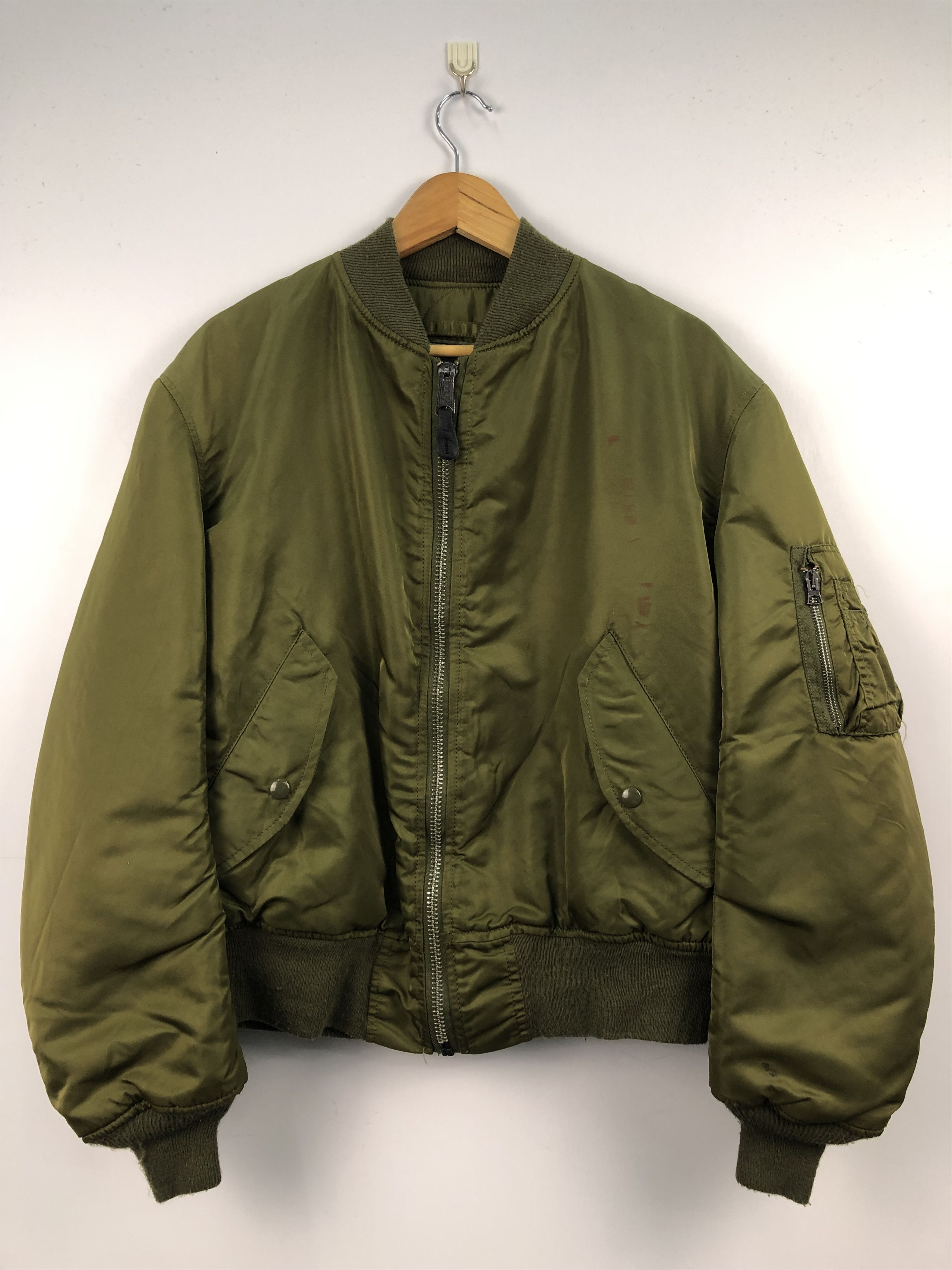 Alpha Industries Vintage 90s Alpha Industries Military Bombers Jacket J0073 Size US L / EU 52-54 / 3 - 1 Thumbnail