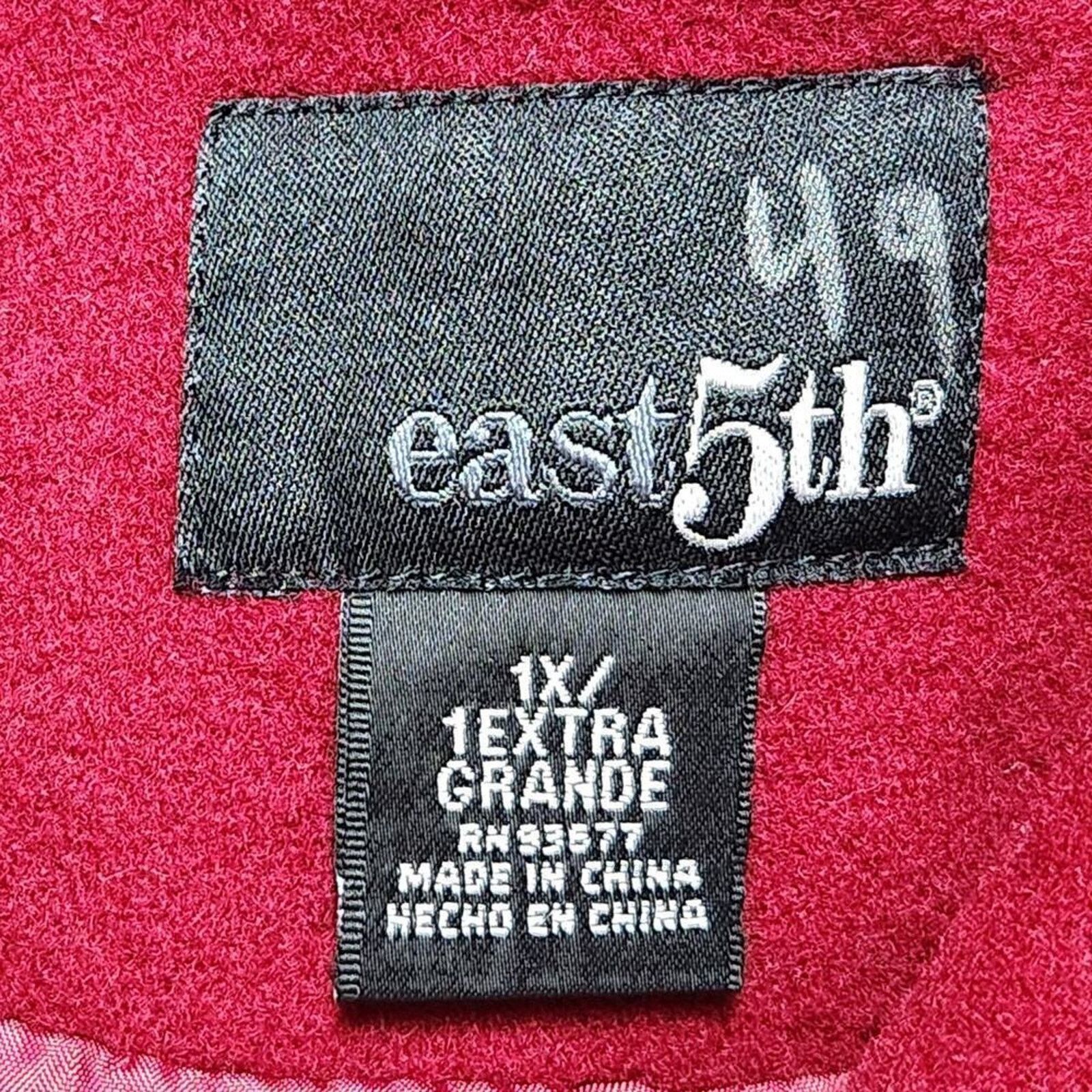 Other East 5th Women's Wool Pea Coat - British Red - Size 1X NWT Size XL / US 12-14 / IT 48-50 - 10 Thumbnail