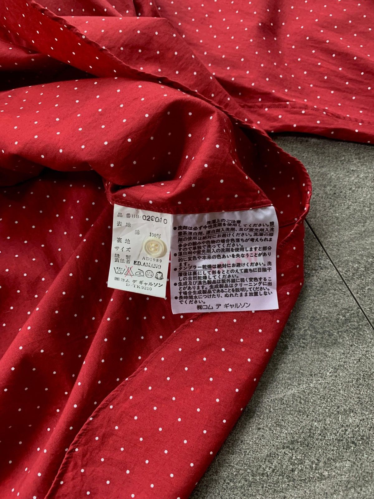 Comme des Garcons Homme 90s Mini Polkadot Shirt Size US M / EU 48-50 / 2 - 7 Thumbnail
